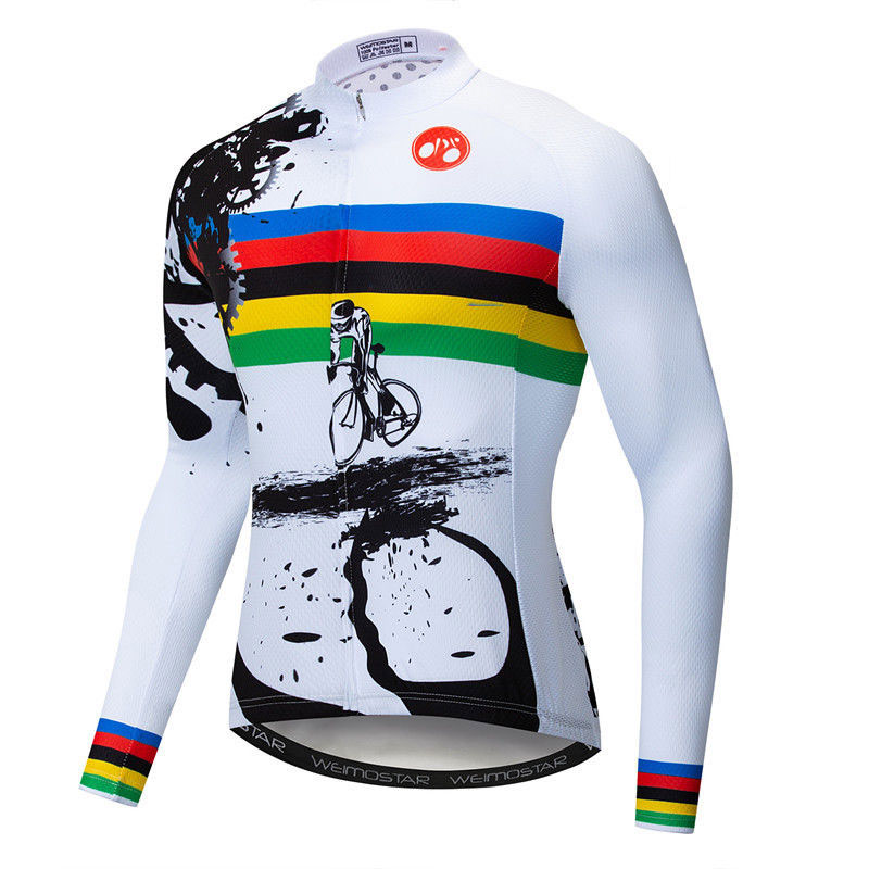 Men's Cycling Long Sleeve Jersey MTB Bike Bicycle Cycle Shirts Tops