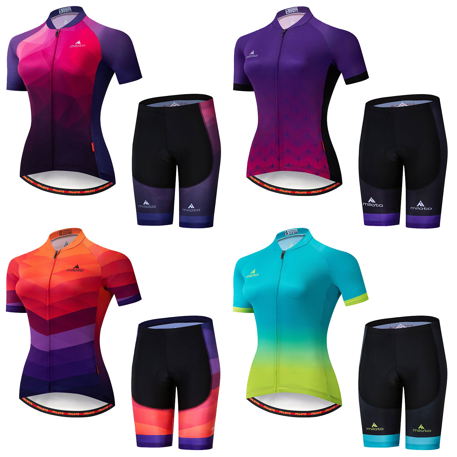 Miloto Ladies Cycling Jersey and Padded 