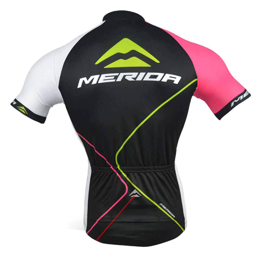 Merida Team Cycling Jersey Men's Reflective Bike Cycle Short Sleeve