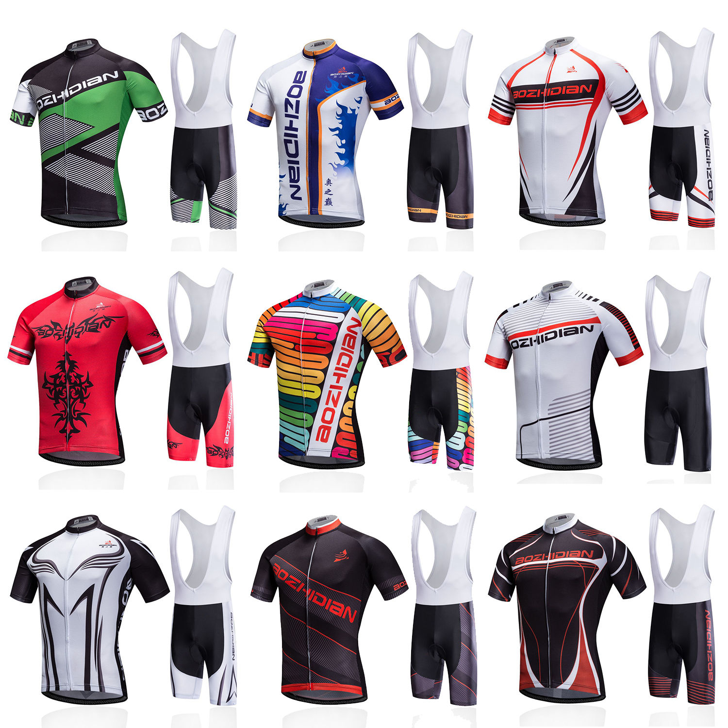 cycling bib shorts and jersey sets