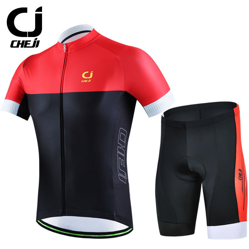 red and black cycling jersey