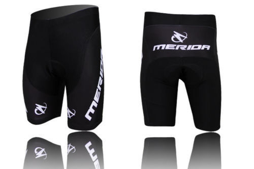 Merida Herren Gepolsterte Radhosen Shorts Trägerhose Green Fire Fahrradhose