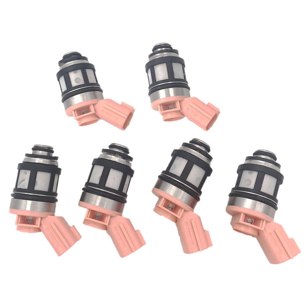 6Pcs Fuel Injectors For Nissan Navara D21 D22 3.0L VG30E Pathfinder 3