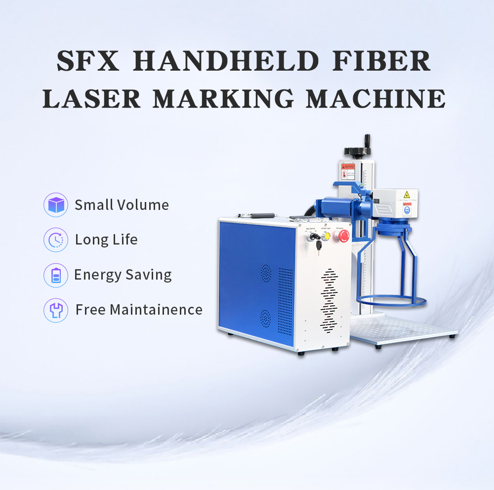 SFX Handheld 30w JPT Fiber Laser Engraver with D125mm Rotary Axis 110x110mm 150x150mm 175x175mm Lens Optional Hand-held 30w JPT Fiber Laser Engraver with 175x175mm lens and D125mm Rotary Axis SFX Laser Machine JPT Fiber laser engraver,Fiber laser engraving machine,Fiber Laser Marker,SFX Laser Marking Machine,SFX laser engraving machine,Split Handheld Design fiber laser engraver,30W JPT fiber laser machine,JPT 30w Fibe Laser Marking Machine,D125mm Rotary Axis