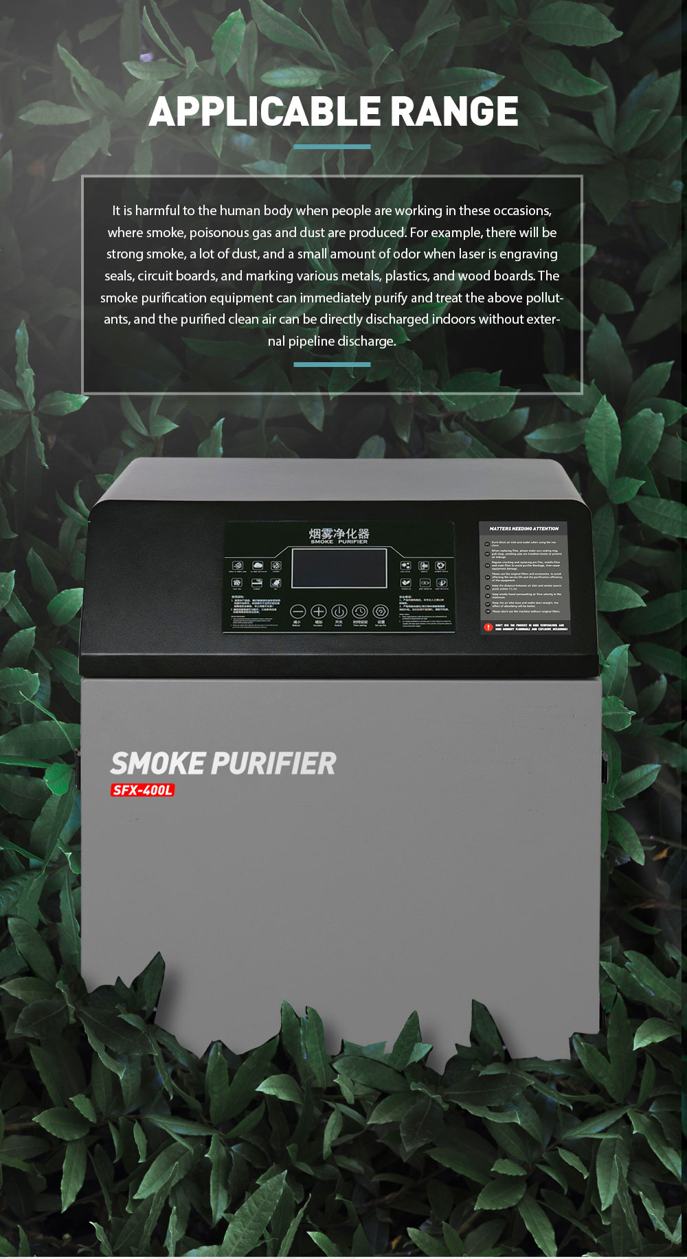 SFX Solder Fumes Purifier with 8 Layer Dust Bag SFX-400L Laser Fume Extractor Solder Welding Smoke Absorber Filter  SFX Solder Fumes Purifier with 8 Layer Dust Bag SFX-400L Laser Fume Extractor Solder Welding Smoke Absorber Filter  Solder Fumes Purifier,Laser Fume Extractor,Solder Welding Smoke Absorber Filter,sfx laser,180w co2 laser cutter