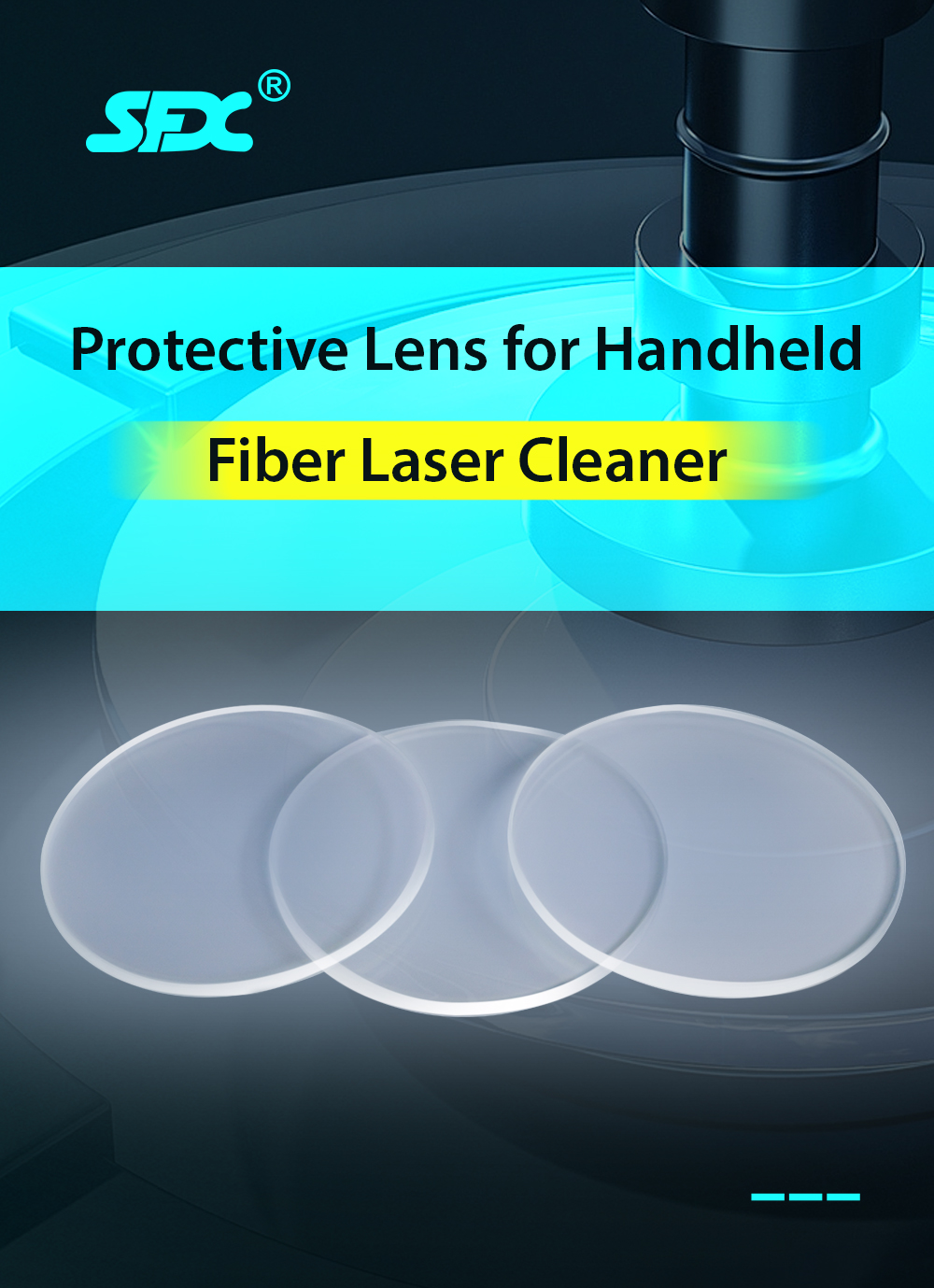 SFX Laser Protective Lenses Special for SFX 3000W Laser Cleaning Machine 3pcs /10 pcs Package Available SFX Laser 3 pcs/ 10 pcs Laser Protective Lenses for SFX Handheld 1000w/1500w/2000w Laser Cleaning Machine SFX Laser Protective Lenses,sfx handheld laser cleaning machine,1000w rust laser cleaner,1500w laser cleaner,2000w laser cleaner