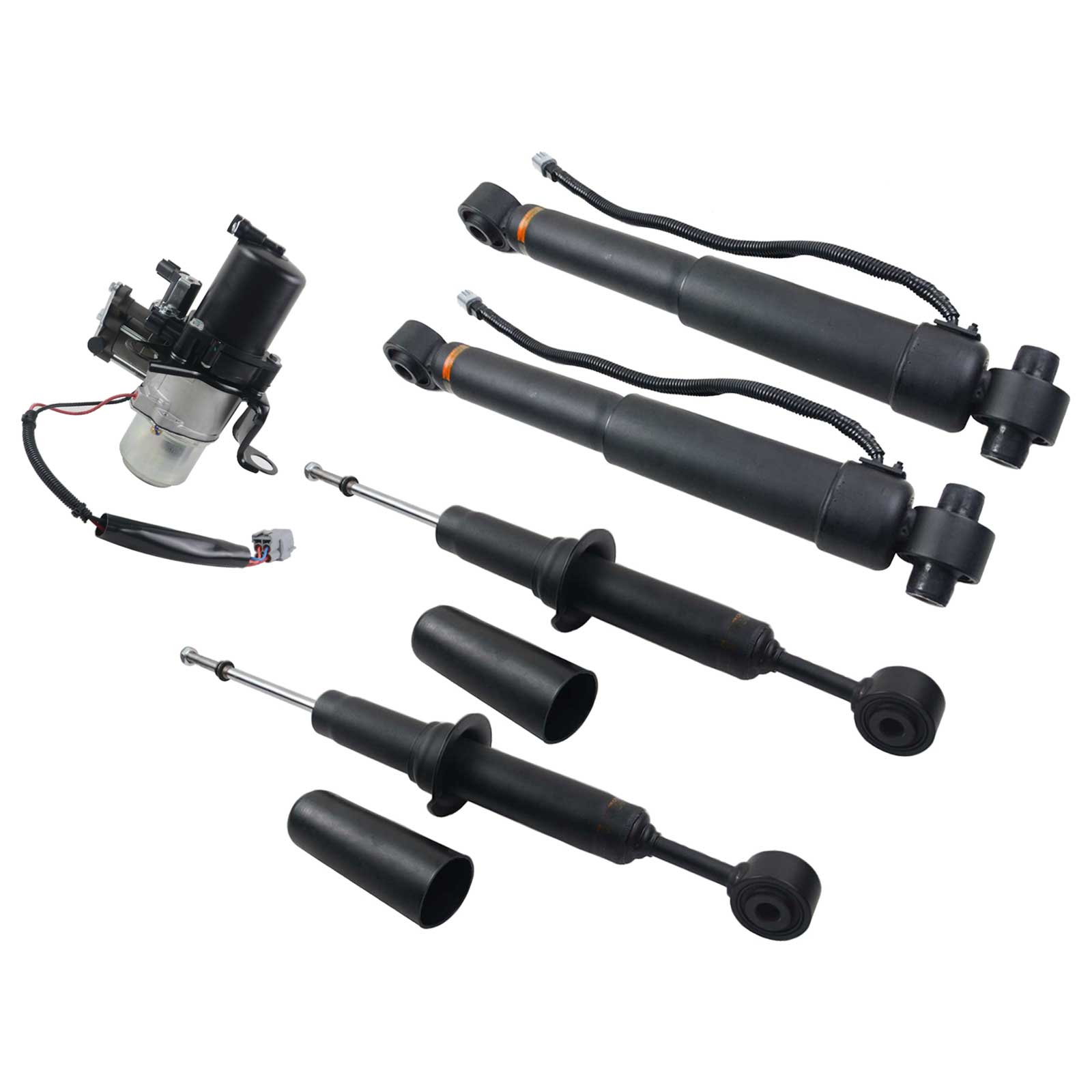 4x Air Shock Absorbers + Compressor Pump for Toyota Sequoia 4.6 4.7 5.7