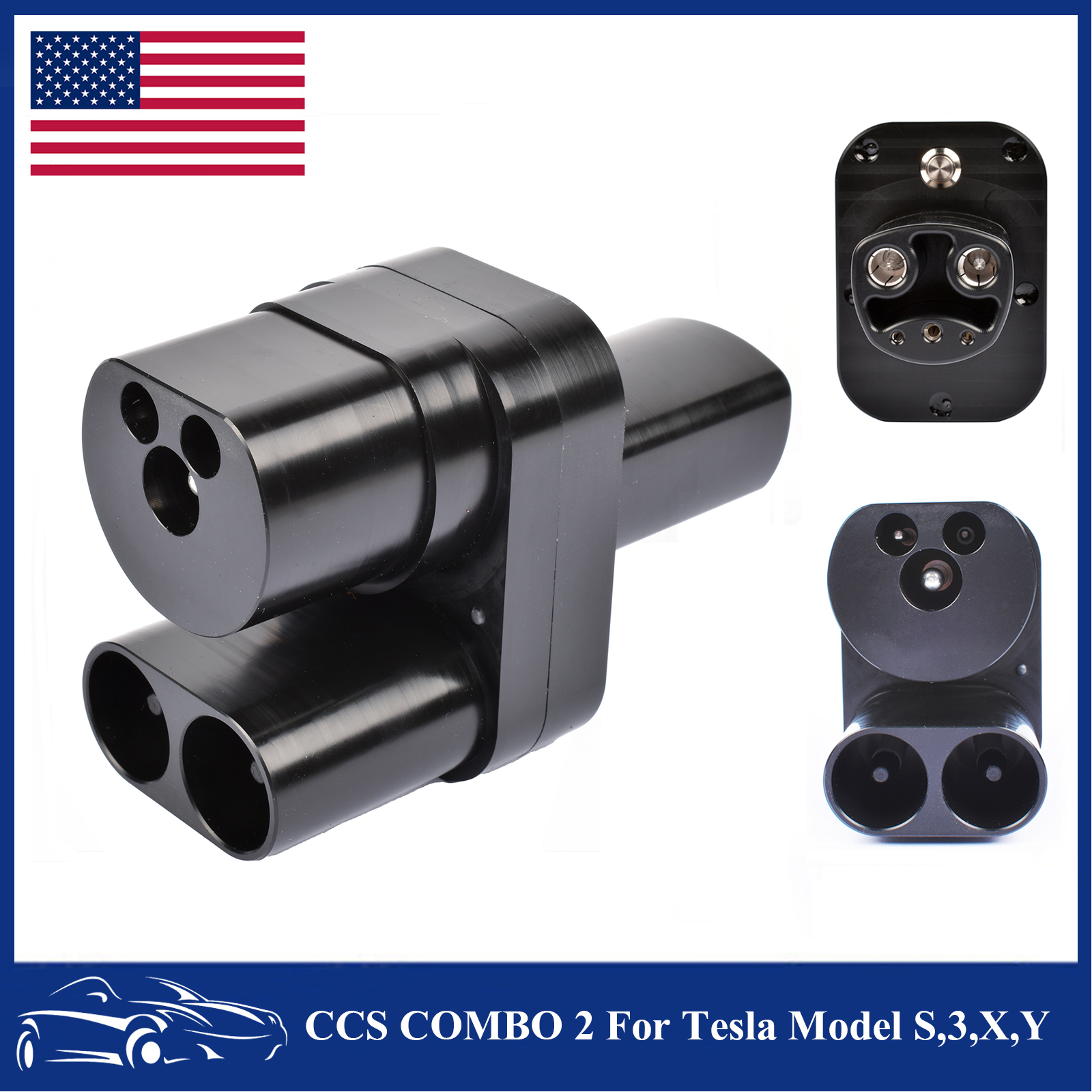Chargerman CCS Combo 2 to Tesla Adapter For Model S, 3, X & Y - CCS2 A