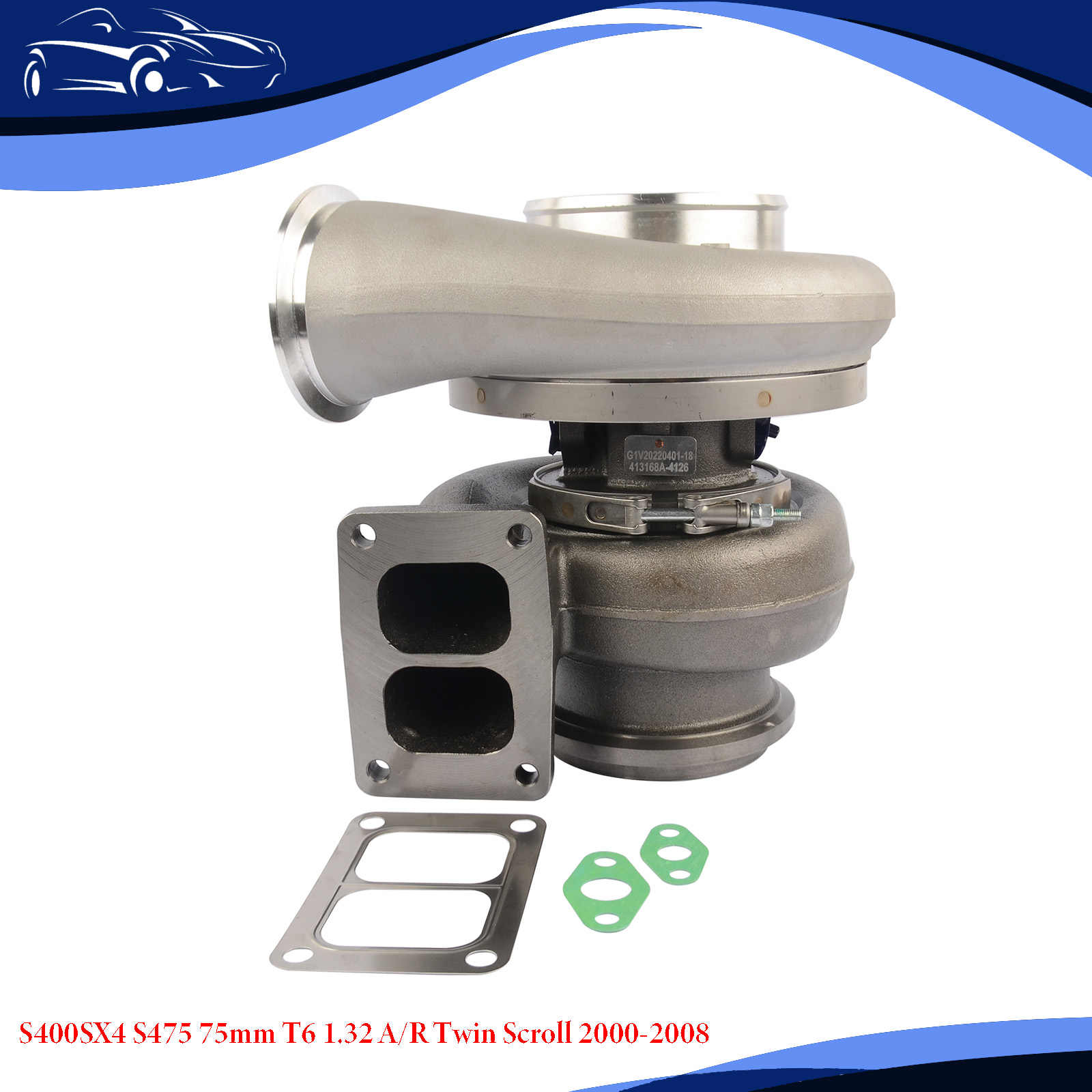 Turbo Charger 23518588 S400S062 S475 75mm 1.32 A/R Twin Scroll For