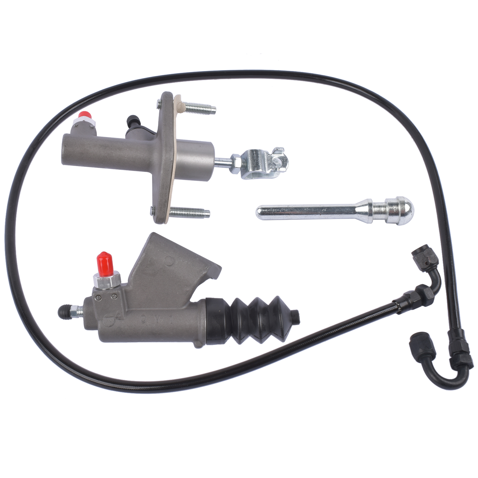 Stainless Steel Braided Clutch Line Kit - Fits Honda Civic Si 2002-2005 & Acura RSX 2002-2006 (K20/K24)