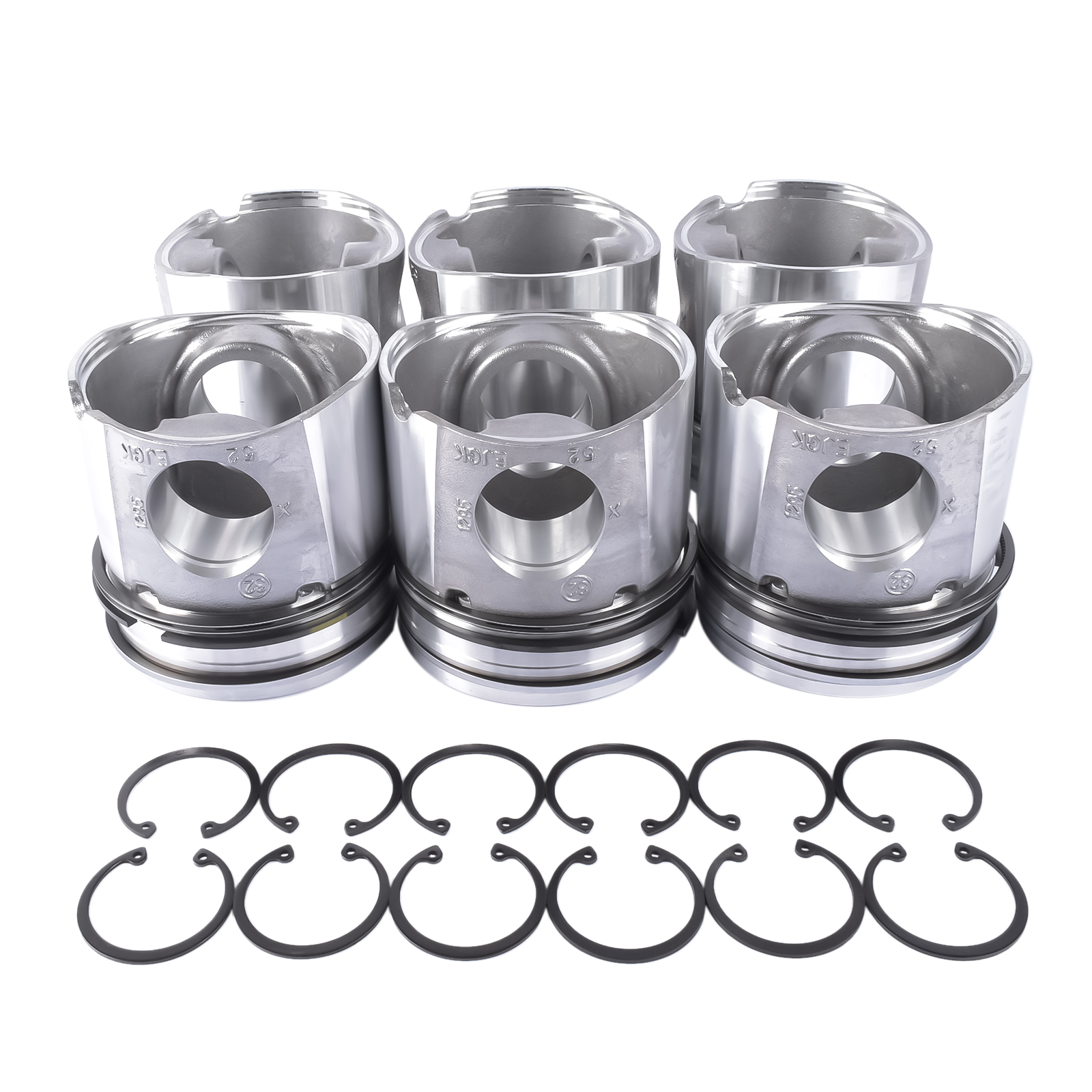 thumbnail image 2 of Set Of 6 Pistons For Dodge Ram 5.9L Cummins 24V 2004-2006 – 3966678 / 4089669 2 of 6