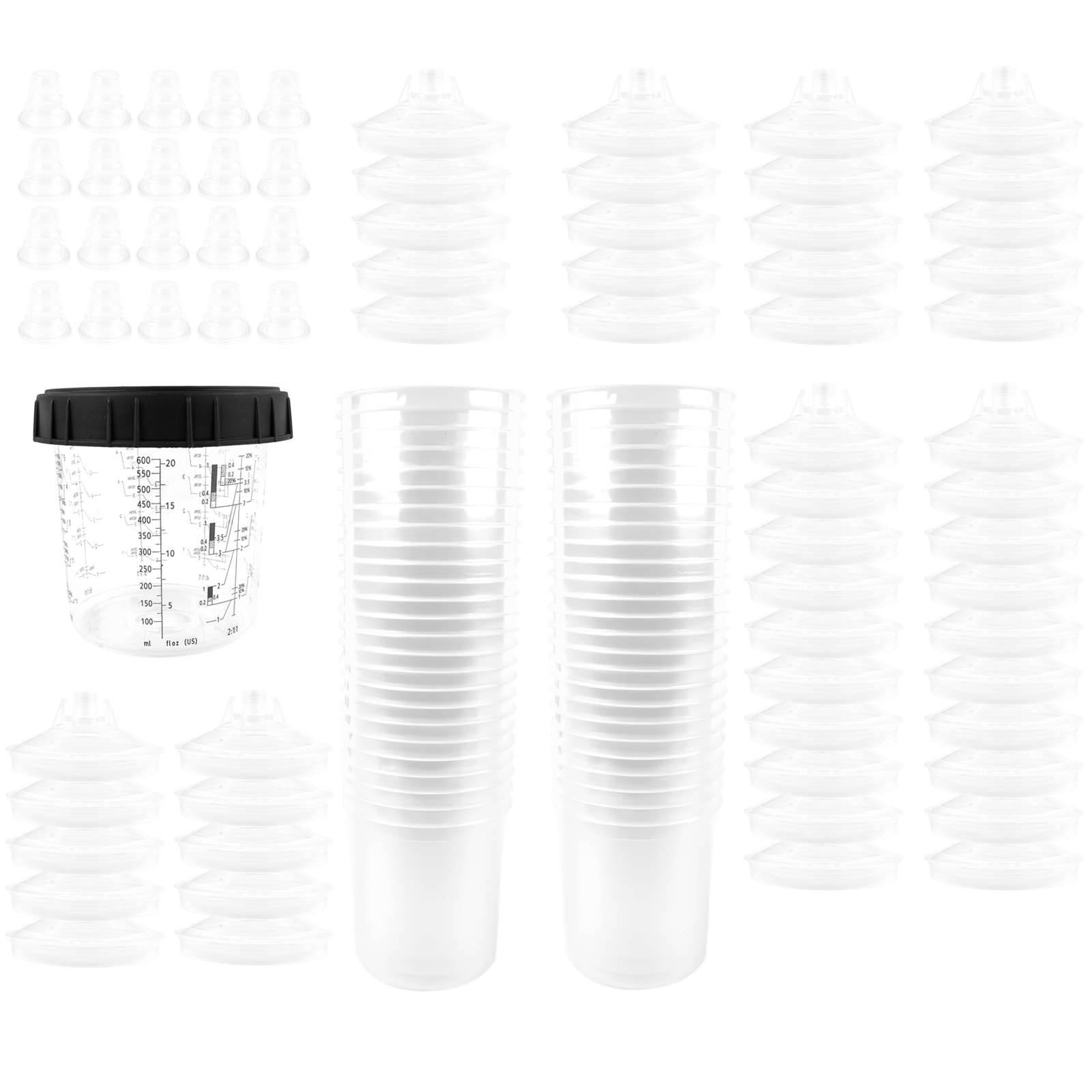 ROIKETU 4 Pack Set Of Standard Size 20 Ounce (600ml) Hard