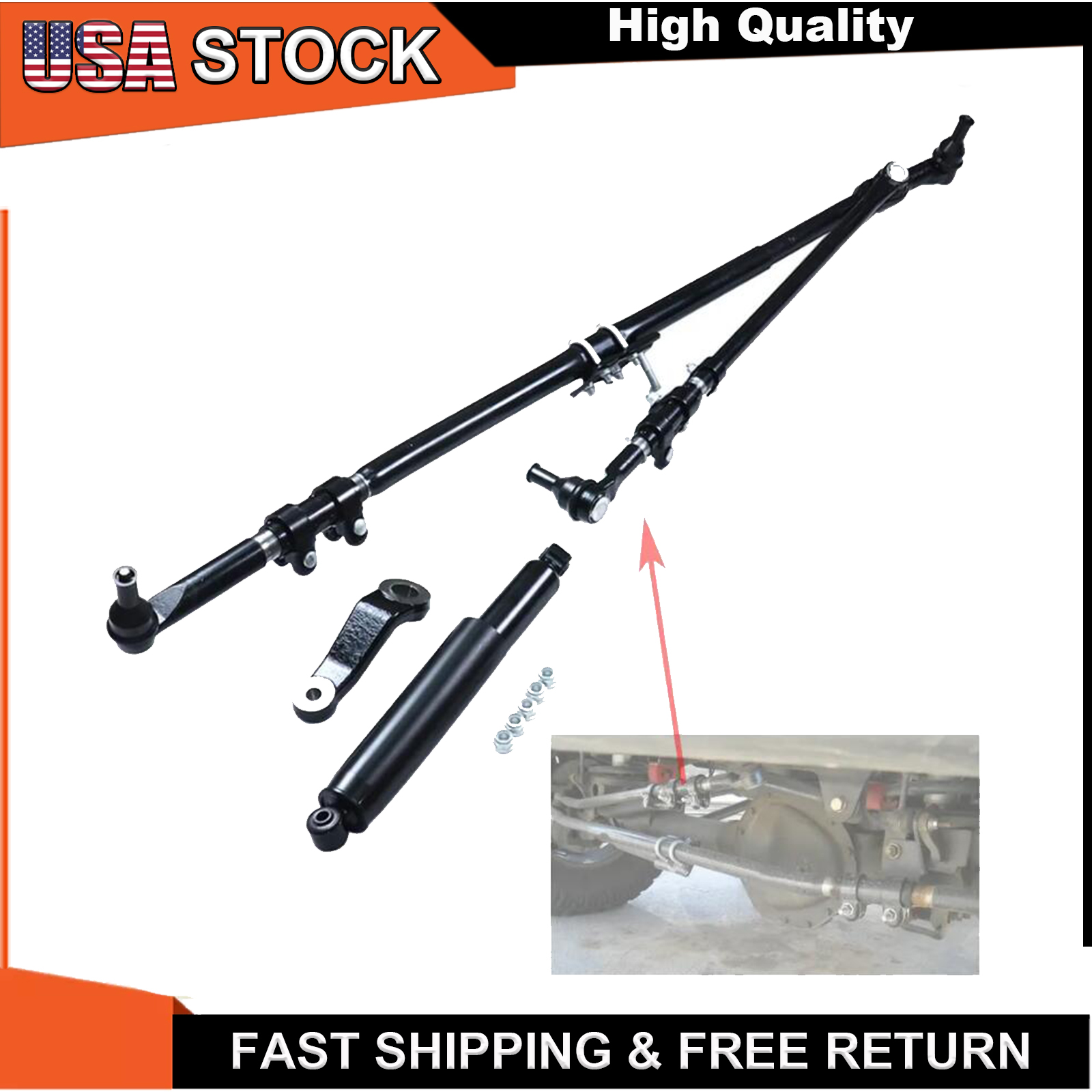 Heavy-Duty Steering Linkage Kit For 2003-2012 Dodge Ram 2500 & 3500 4WD