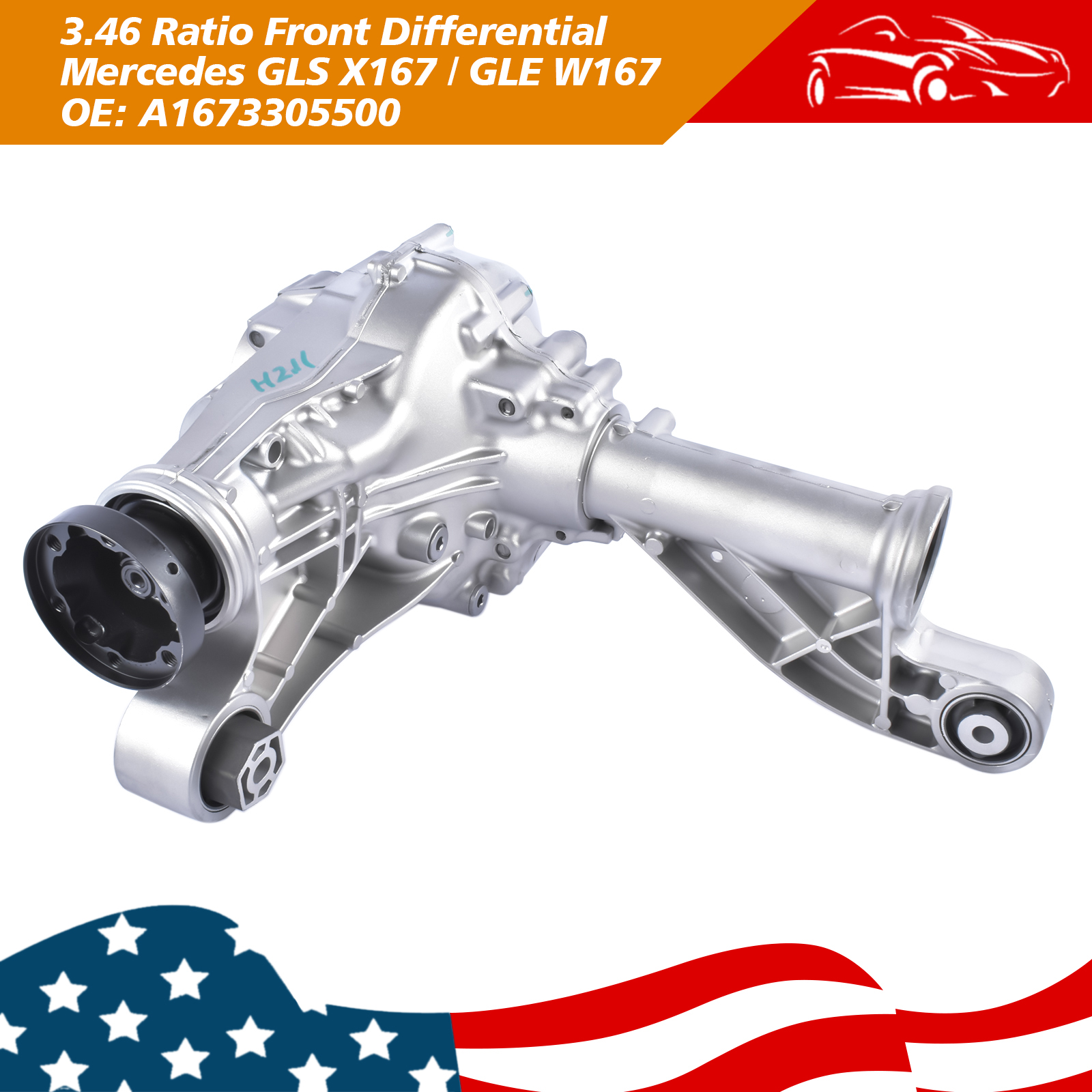 Front Differential Assy 1673305500 for Mercedes GLS GLE W167