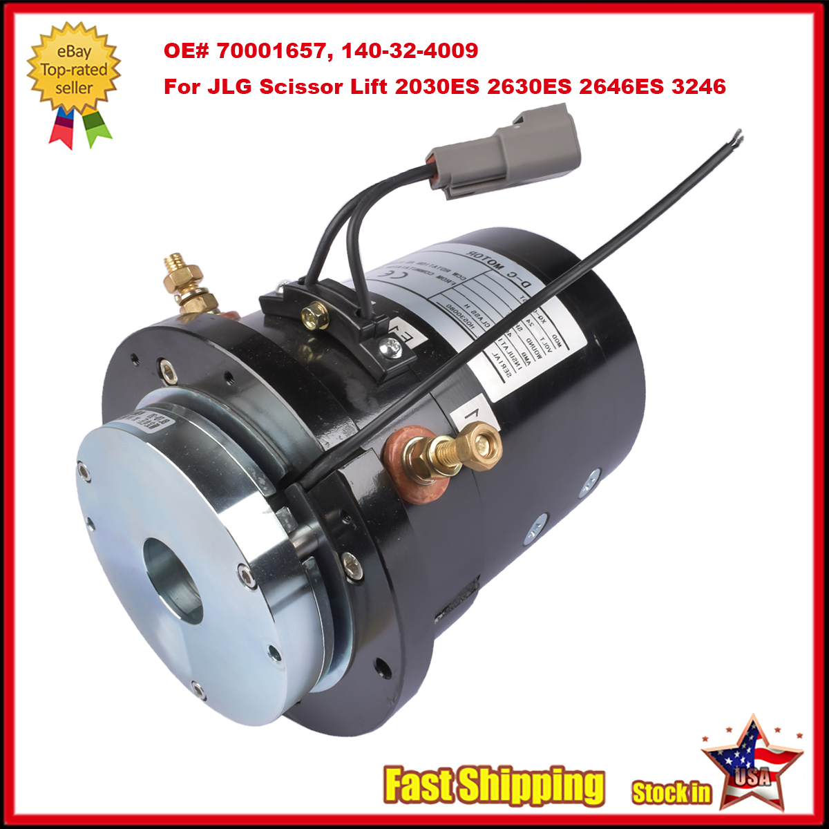 24V Drive Motor for JLG Scissor Lift 2030ES 2630ES 2646ES 3246ES