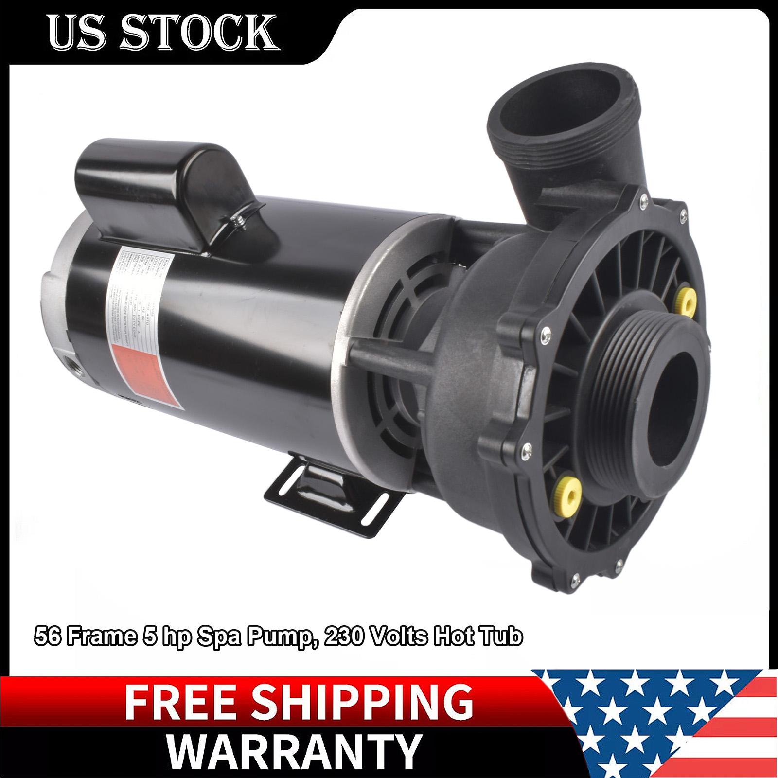Waterway Plastics Executive 56 Frame 5 hp Spa Pump, 3722021-13
