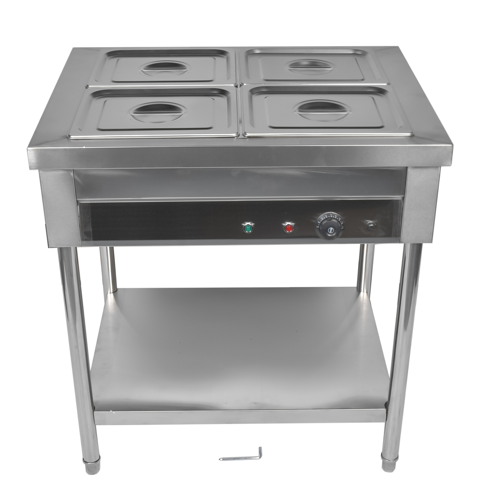 110V 1500W Stainless Steel Electric Steam Table Commercial Food Warmer 4/6/9-Pan