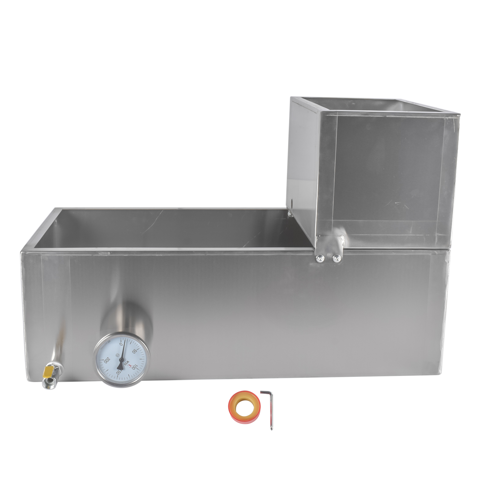 1.5mm/0.06in Maple Syrup Boiling Pan Stainless Steel for Maple Sugaring Silver