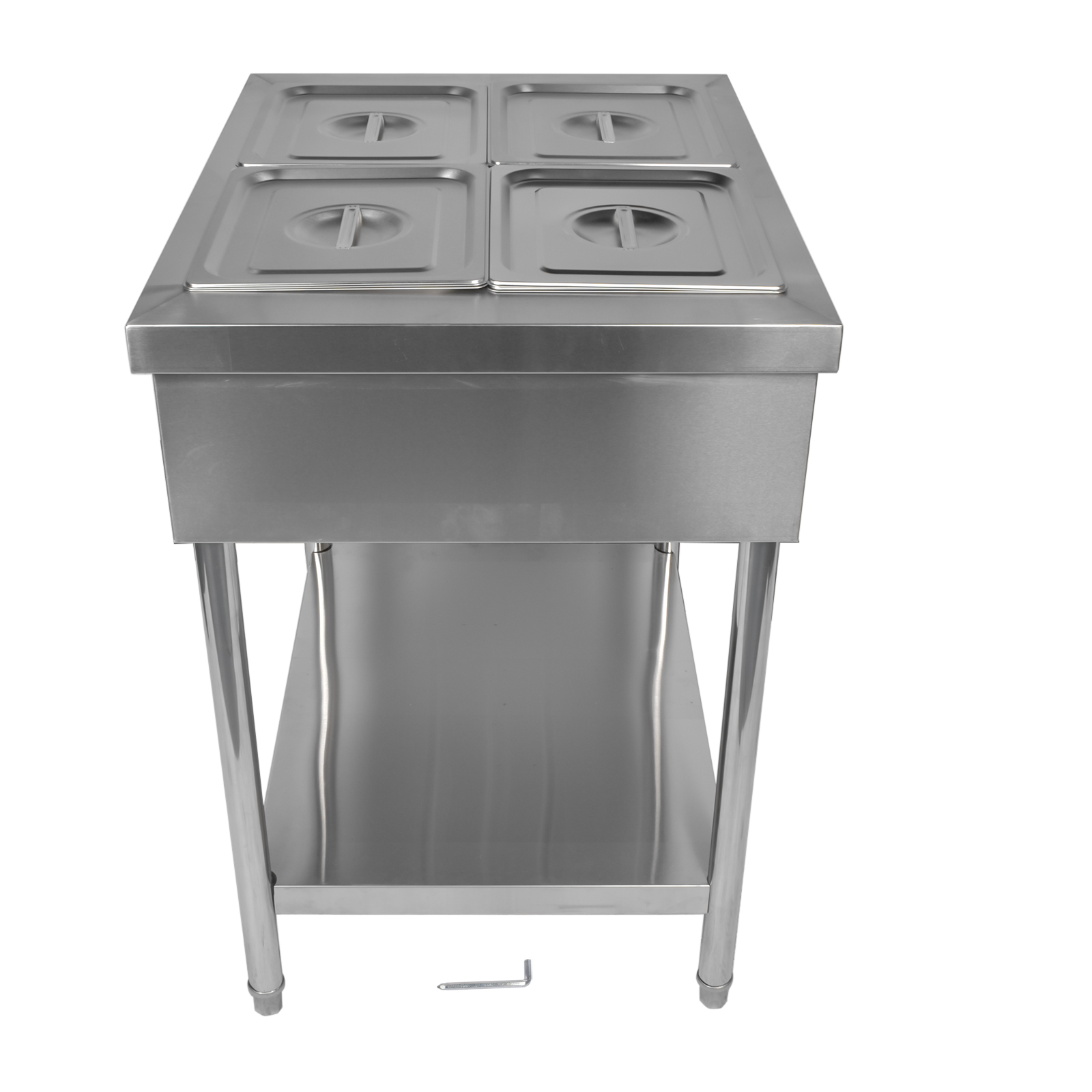 6-9 Pan Commercial Food Warmer Electric Steam Table 1500W for Party Restaurant