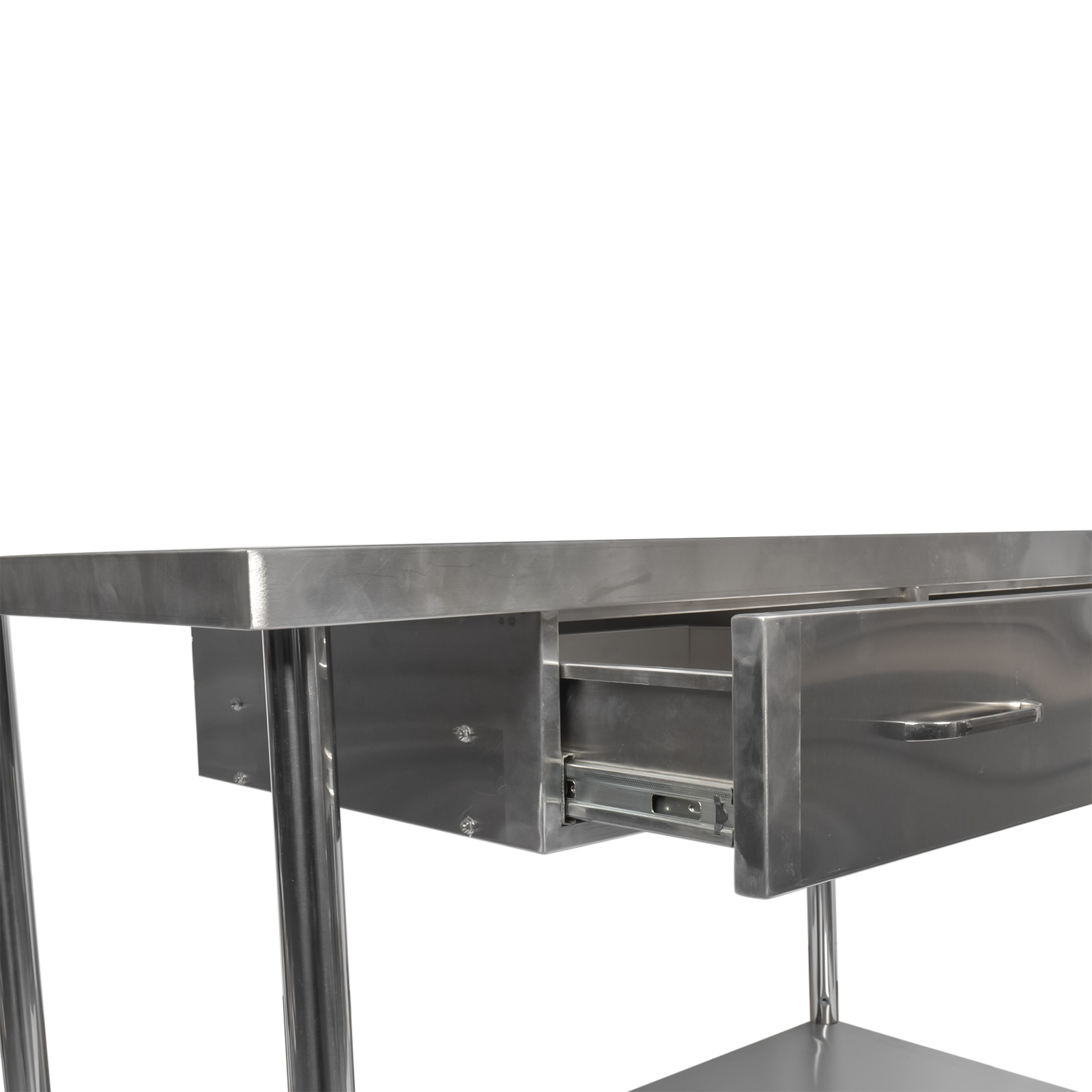Stainless Steel Adjustable Work Table Metal Prep Workstation 2-Layer for Kitchen