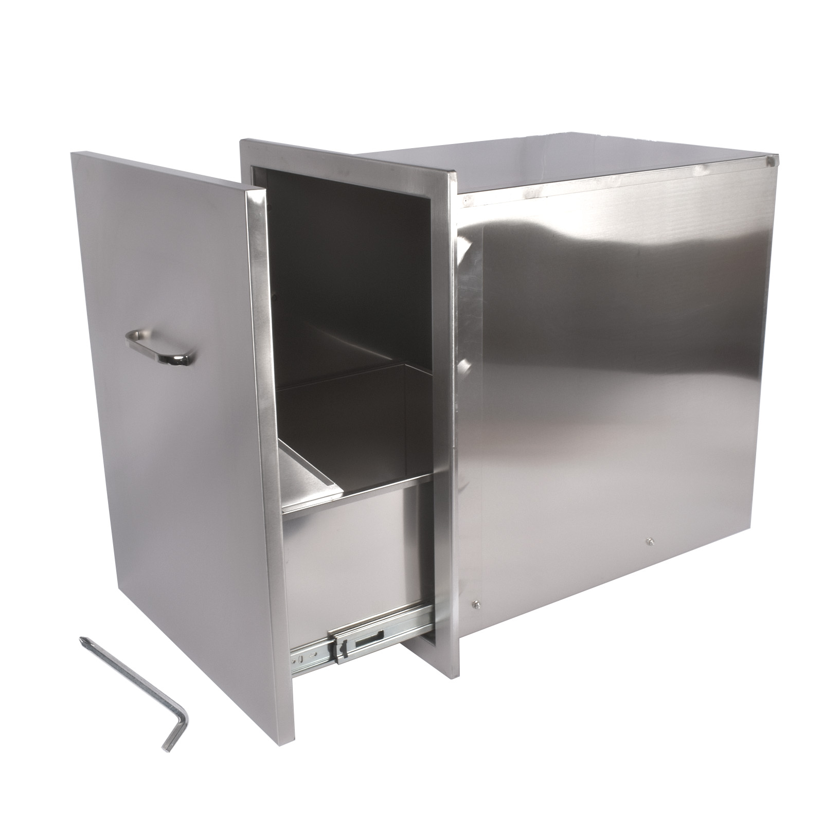 Stainless Steel Handle BBQ Island Drawers for Outdoor Kitchen Or Grill Station