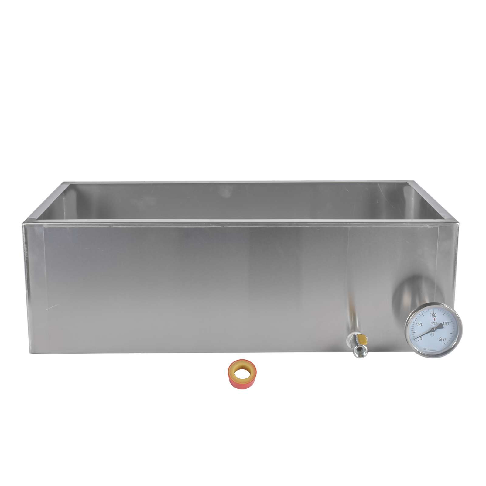 Stainless Maple Syrup Evaporator Pan w/ Valves & Thermometer