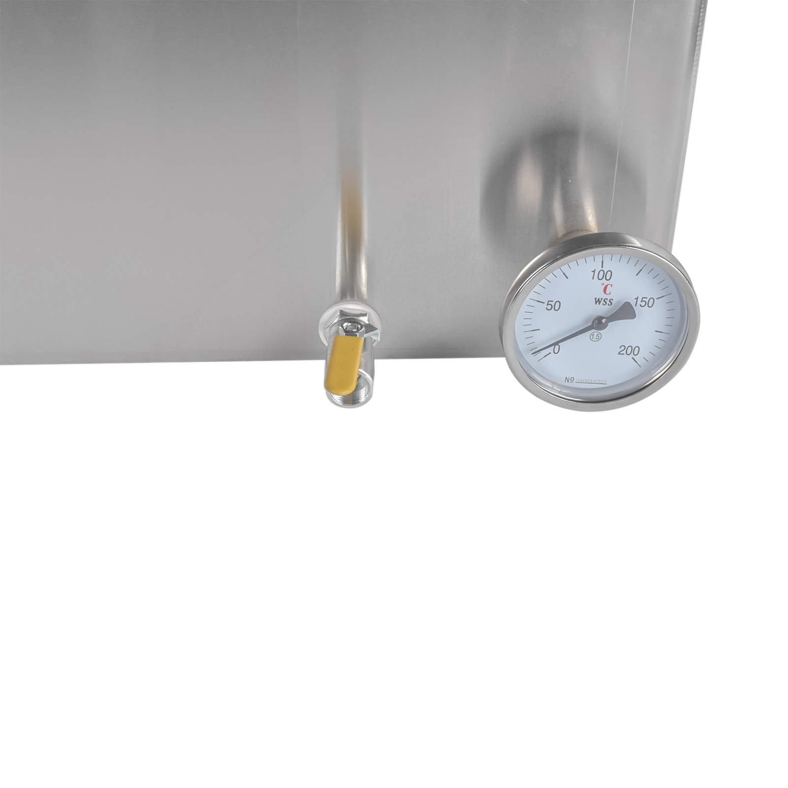 Stainless Maple Syrup Evaporator Pan w/ Valves & Thermometer