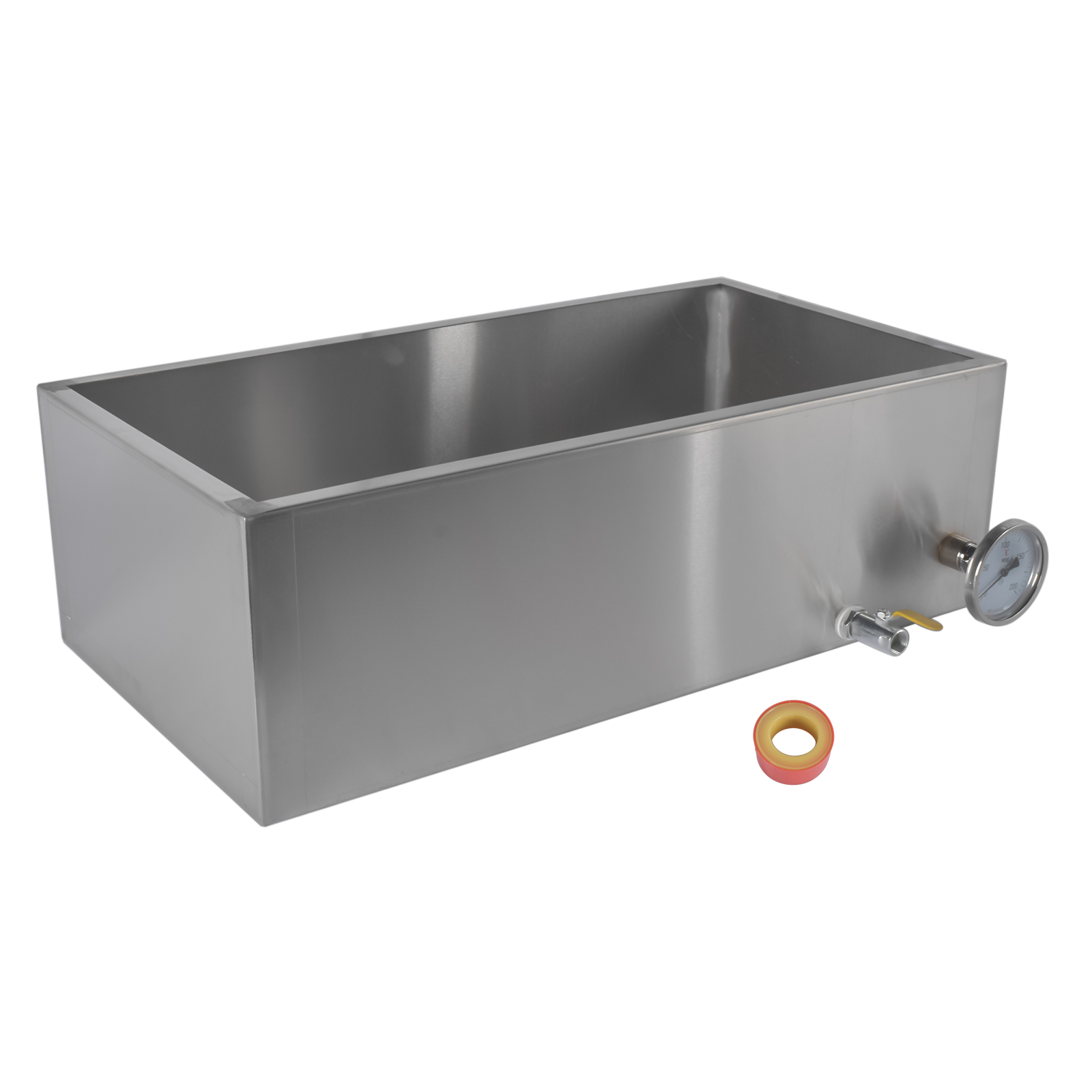 Stainless Maple Syrup Evaporator Pan w/ Valves & Thermometer