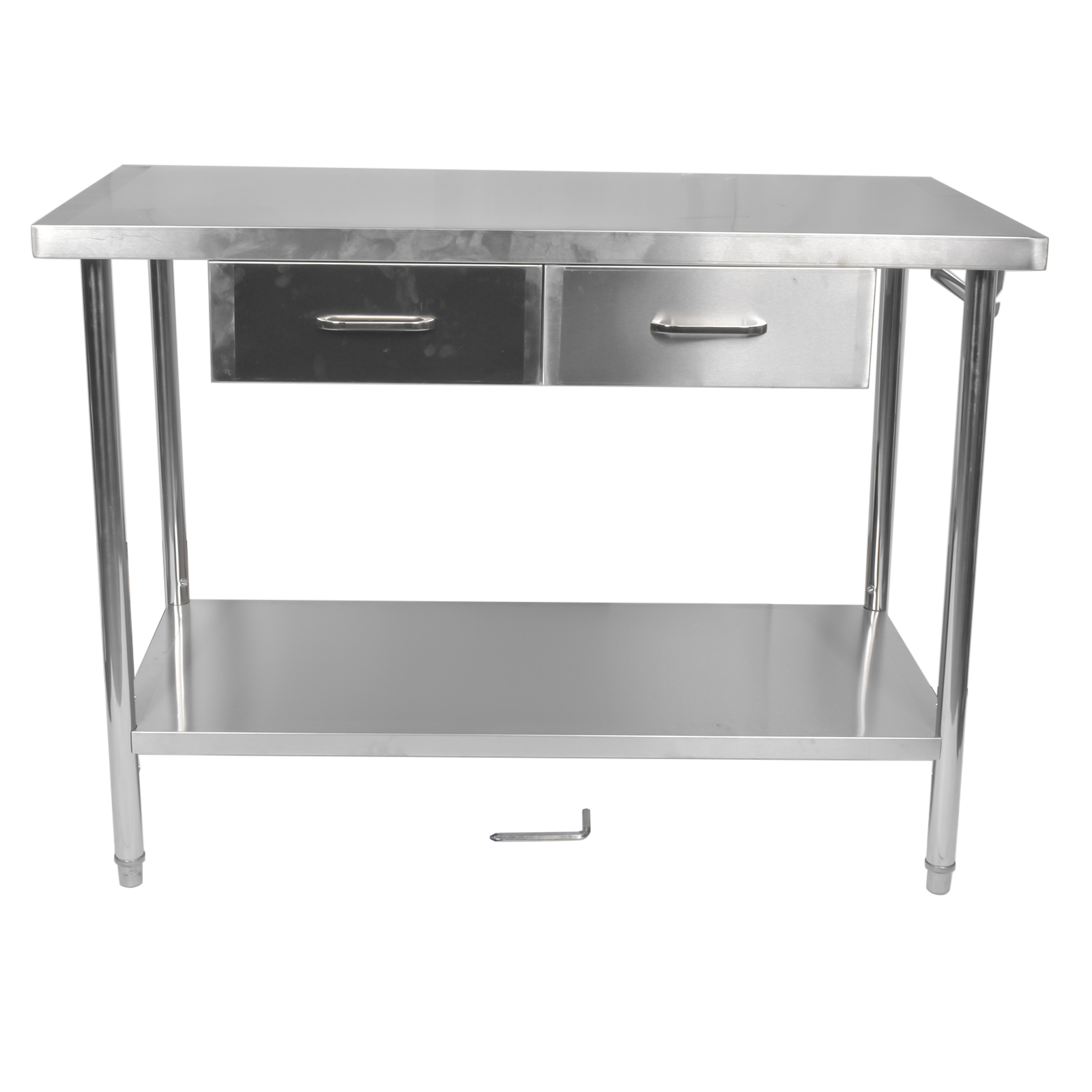 Silver Stainless Steel Table Work Table Prep Table for Kitchen Restaurant