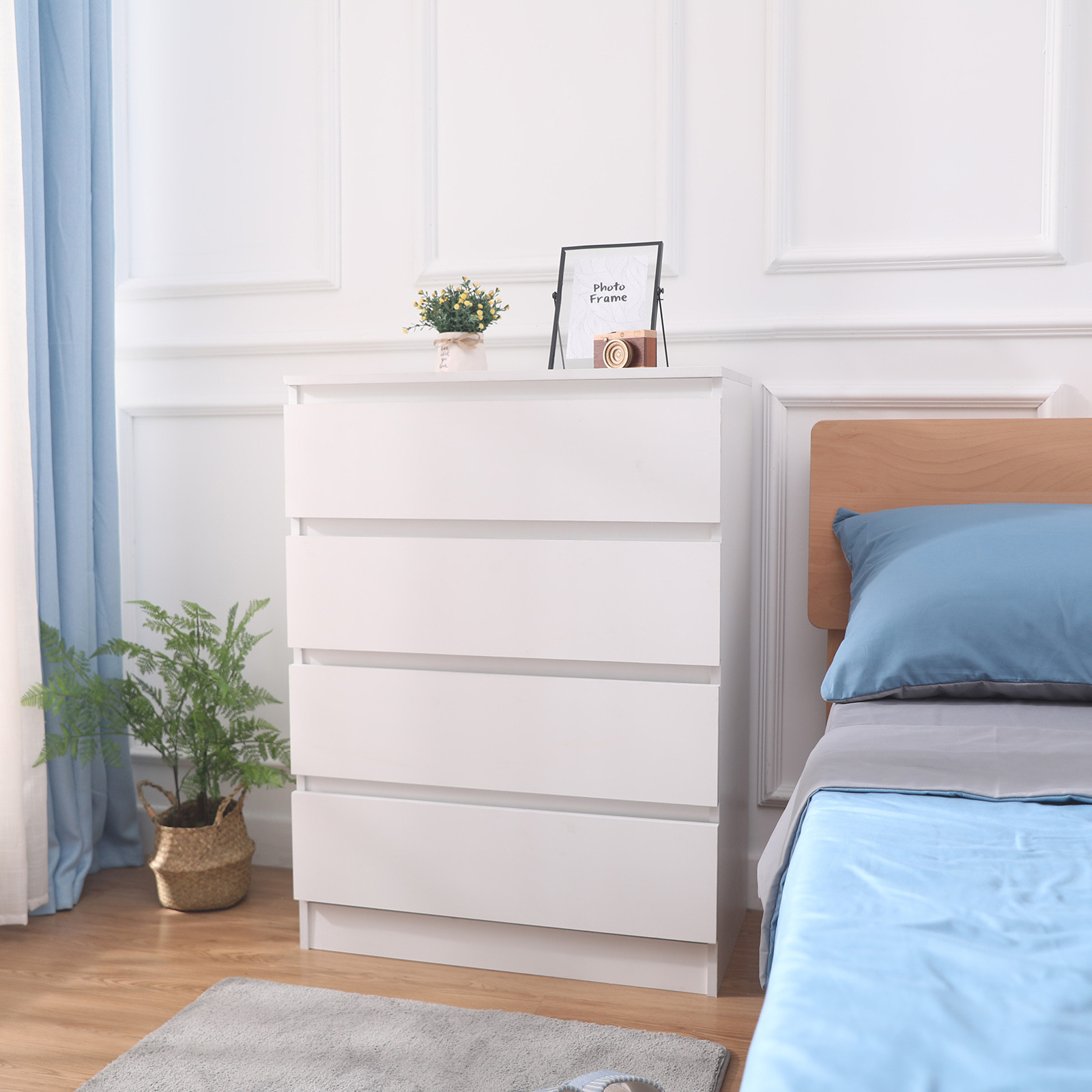 Modern Bedside Table Chest of Drawers Nightstand Bedroom