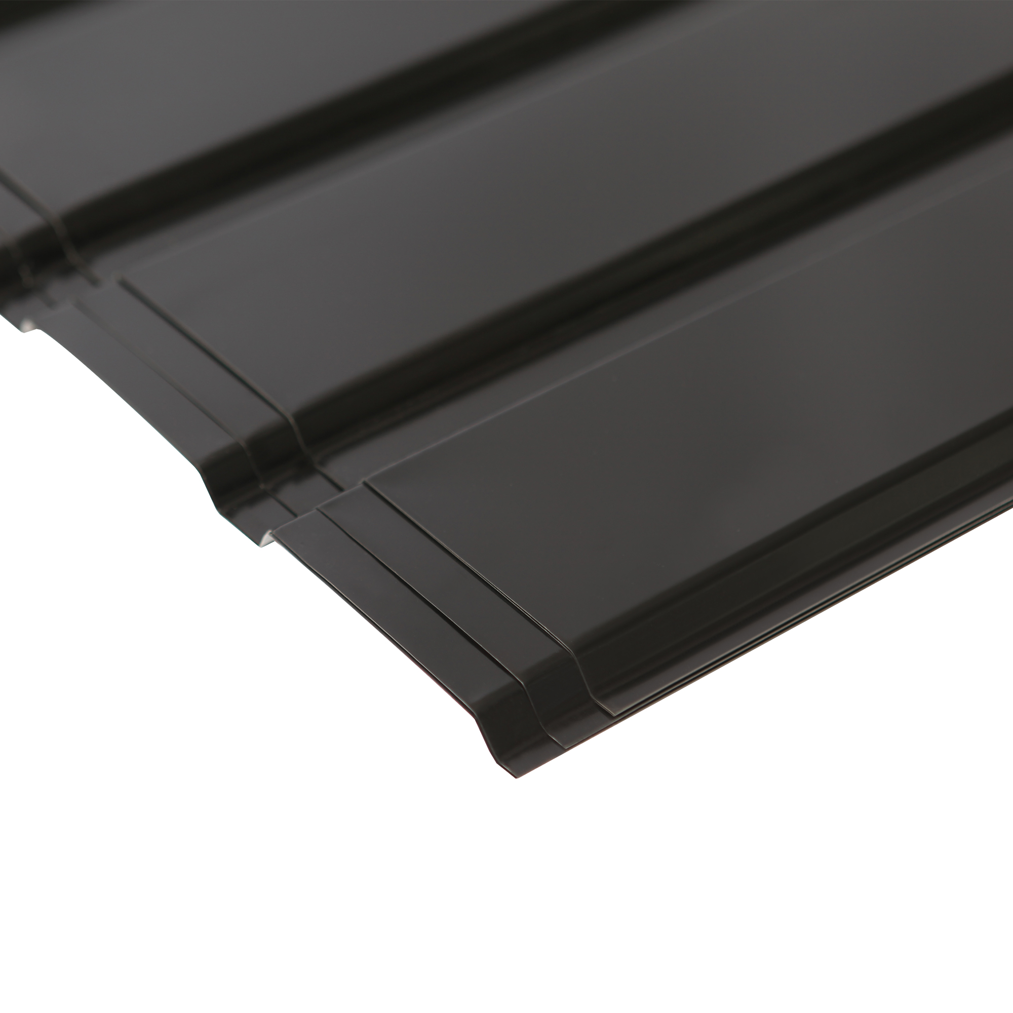 12 × Corrugated Roof Sheets Profile Galvanized Black Metal Roofing