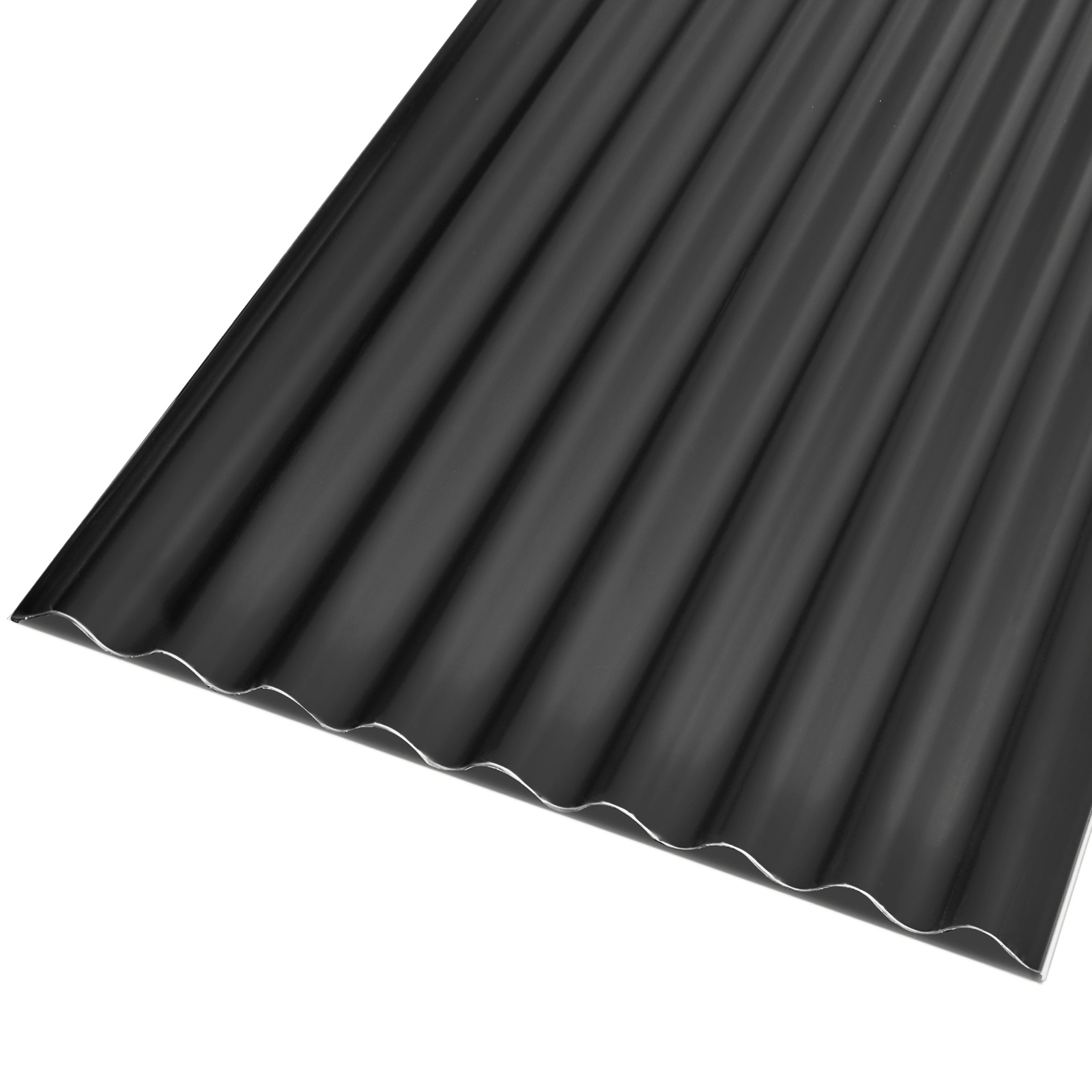12 PCS Black Roofing Sheet Corrugated Profile Roof Sheets 0.3mm