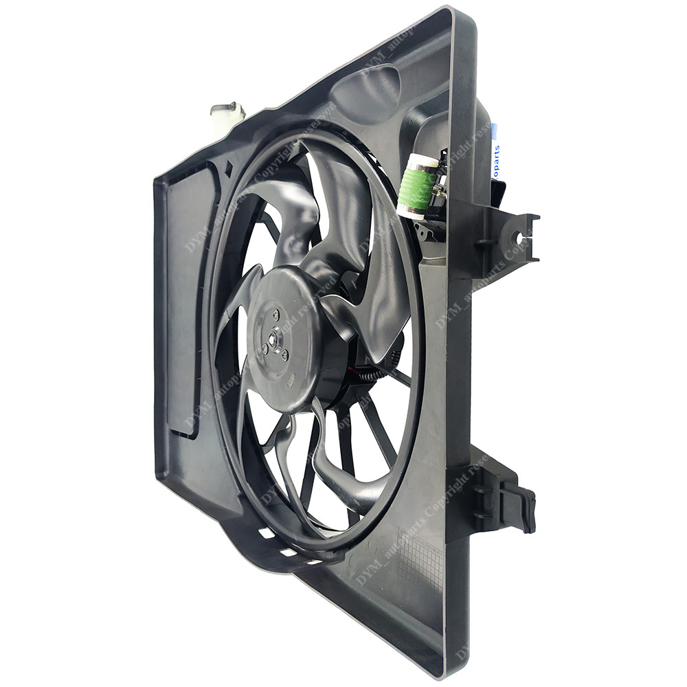 Radiator AC Condenser Cooling Fan Assembly for 2017 2018 Hyundai