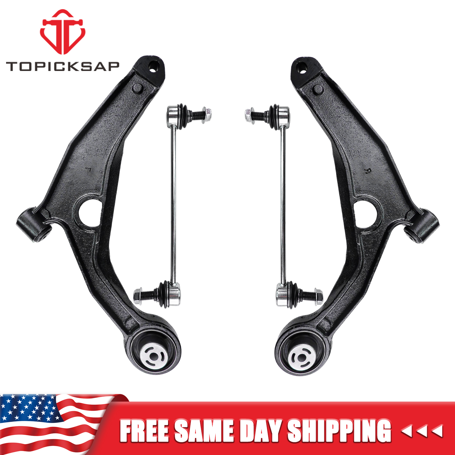 thumbnail image 2 of Front Lower Control Arm Kit (Left & Right) For Dodge Journey, Chrysler 200, Sebring, Avenger (2007-2020) 2 of 6