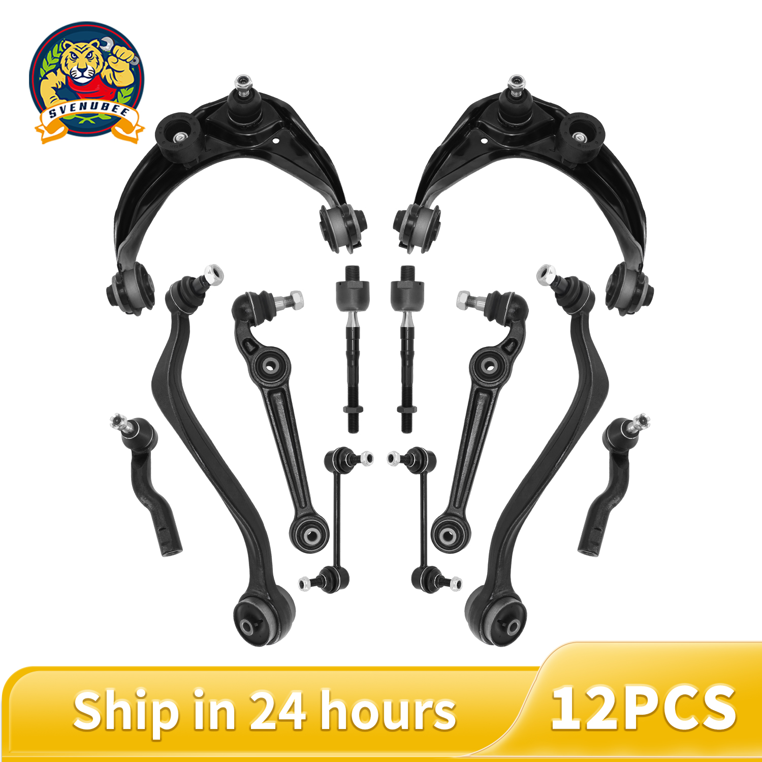TRQ Front Lower Control Arm Kit Set Of 4 For Mazda 6 Ford Fusion Lincoln MKZ