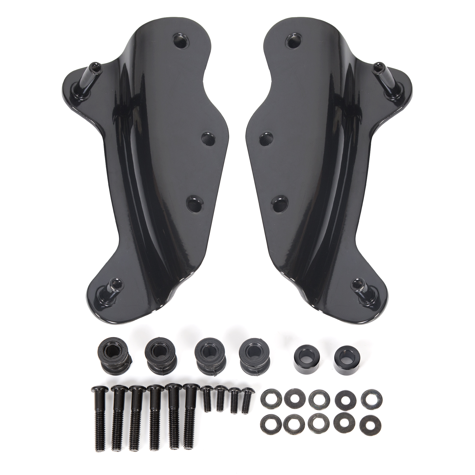 For 0913 harley touring models black detachable 4 point docking