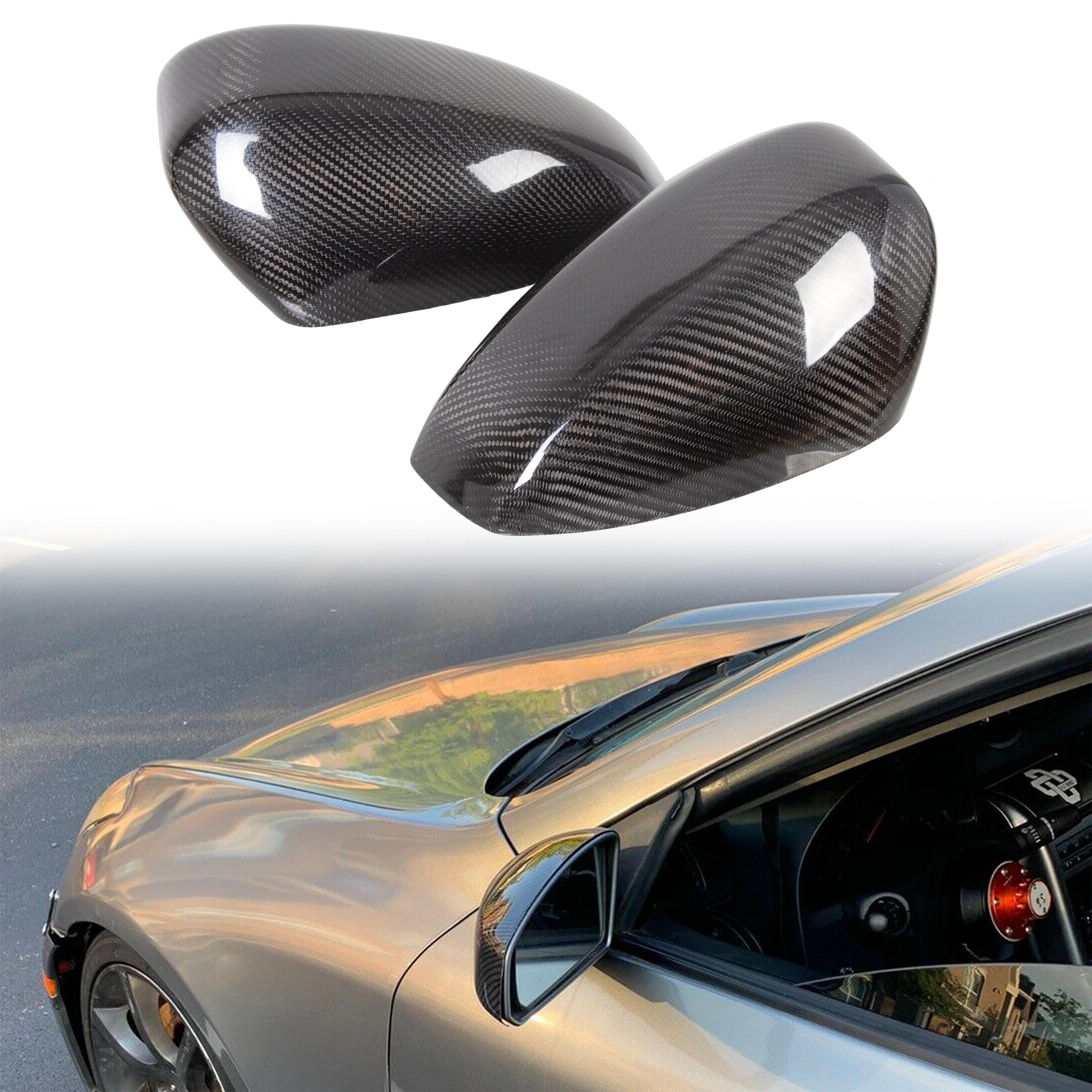 Carbon Fiber For 03 07 Infiniti G35 Coupe Mirror Cover Cap Black Pair Left Right Ebay