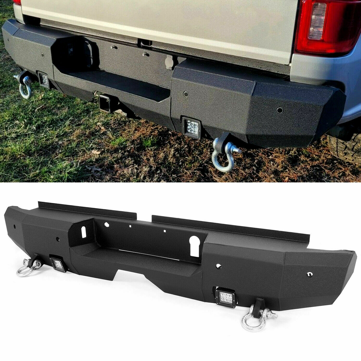 For 2019-2021 Ford Ranger Textured Front Bumper 3-Piece Design