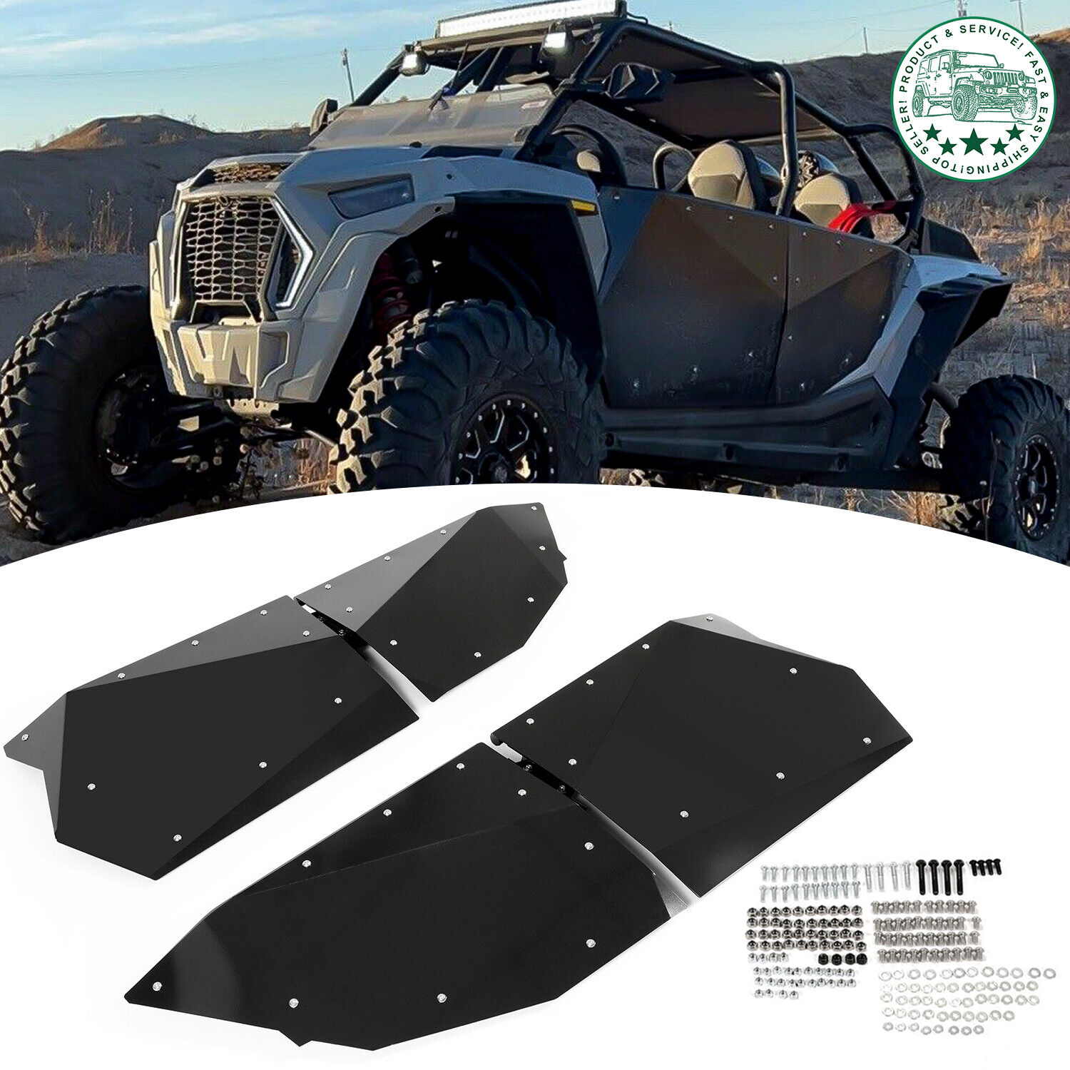 Full doors For Polaris RZR XP4 /1000 Turbo/S Velocity 2014-2021 4