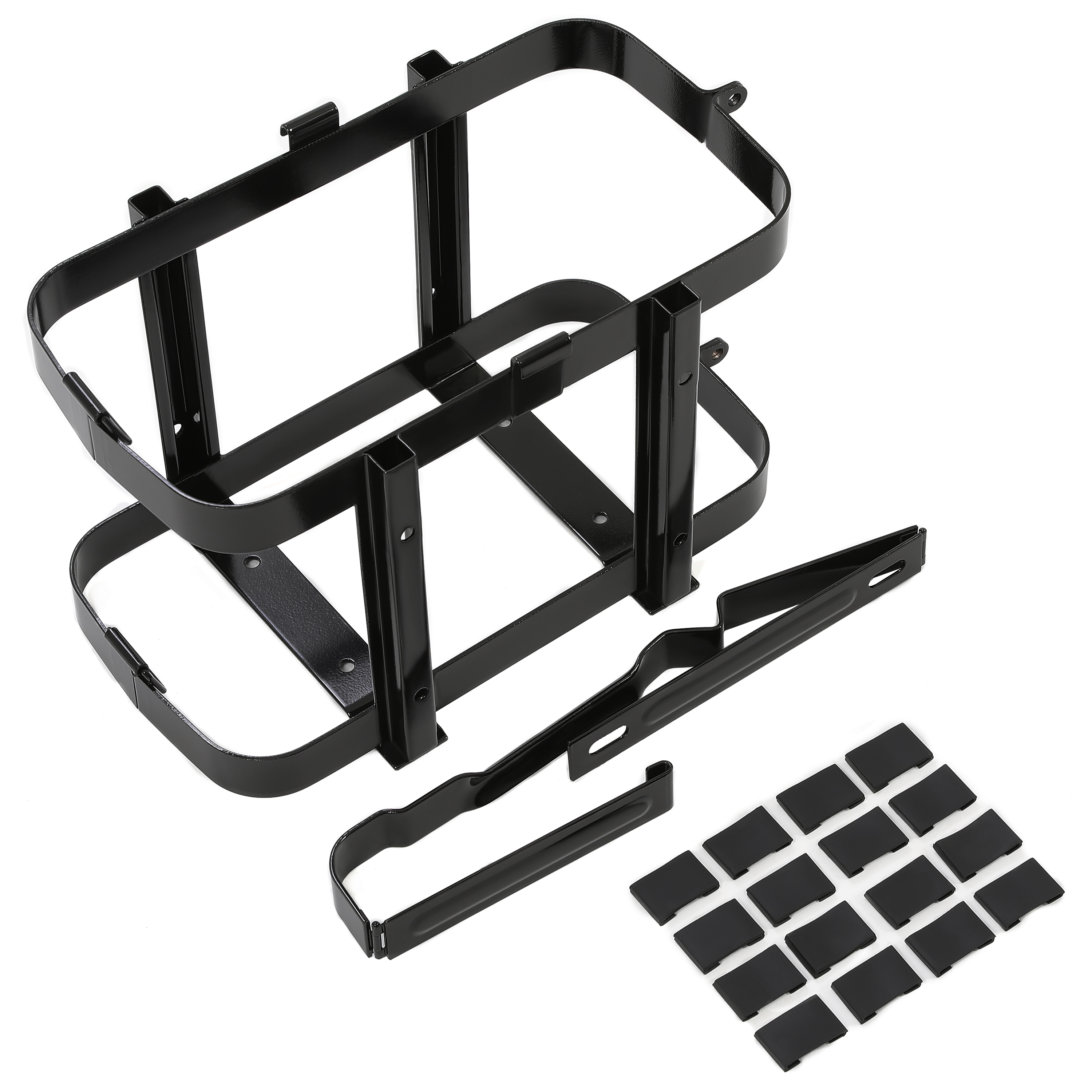 SPARKWHIZ Support Métallique Pour Jerrycan 20 L / 5 Gallons - Fixation Acier Robuste, Verrouillable, Pour Réservoir Carburant