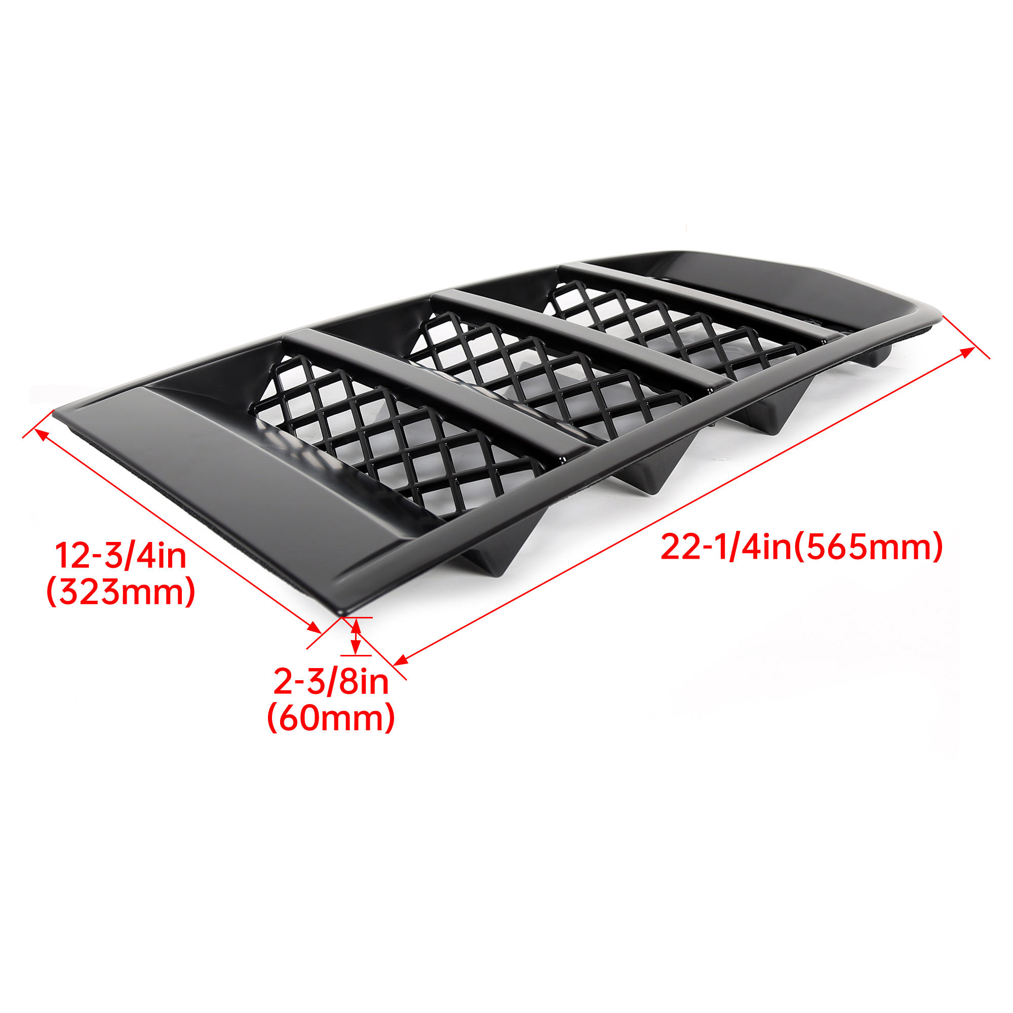 Hood Scoop Vents Grille Matt Black for 2014-2015 Chevrolet