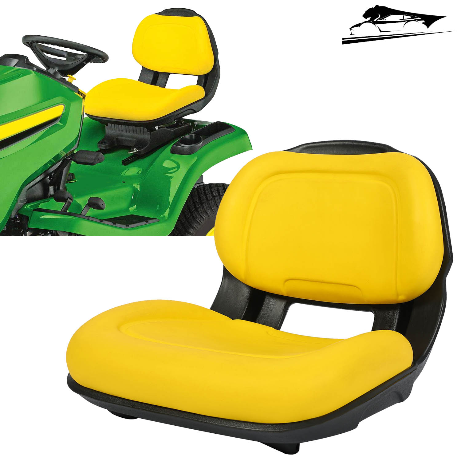 椅子 ttu Yellow Plastic Seat For John Deere X500 X520 X530 X540 X570