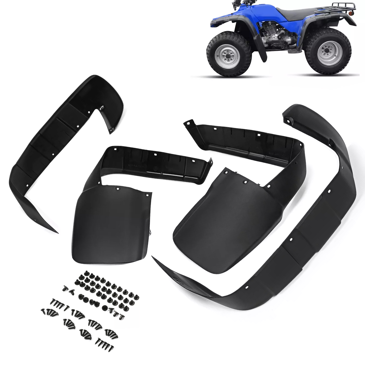 Mud Guards Kit Fit For 96-00 Honda FourTrax 300 TRX300 FW Fender