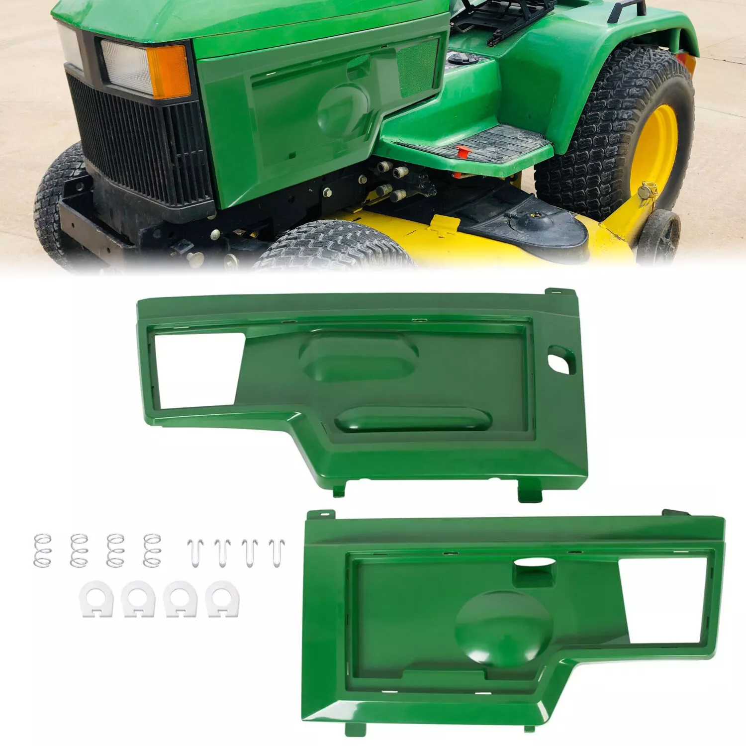 john　白緑ドリームメイト　調整パーツ付き52枚 Brand New LH & RH Side Panels KIT #AM128982 #AM128983 For John