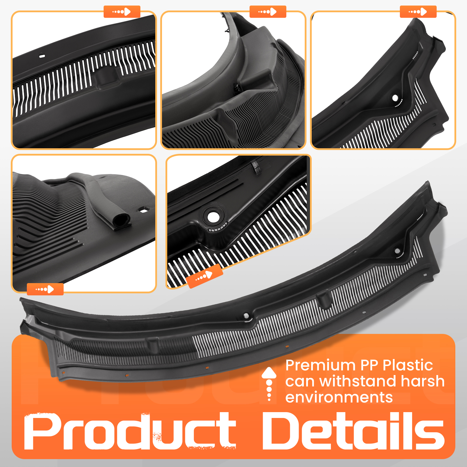 Front Windshield Panel Wiper Cowl Grille Fits Ford Explorer 2011