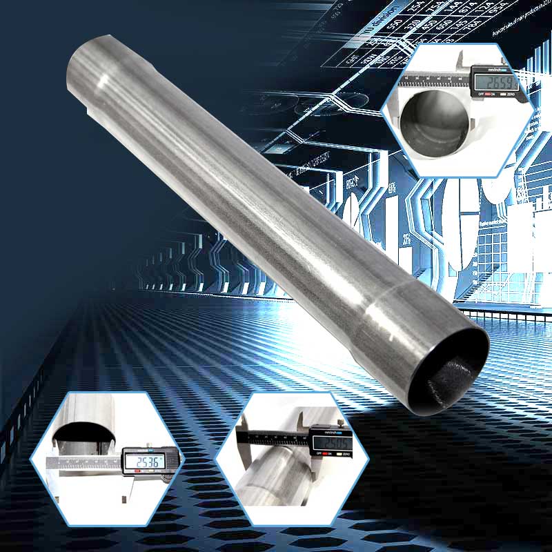 Galvanized Steel Universal Exhaust Resonator Pipe 2.5"ID x 18" Length