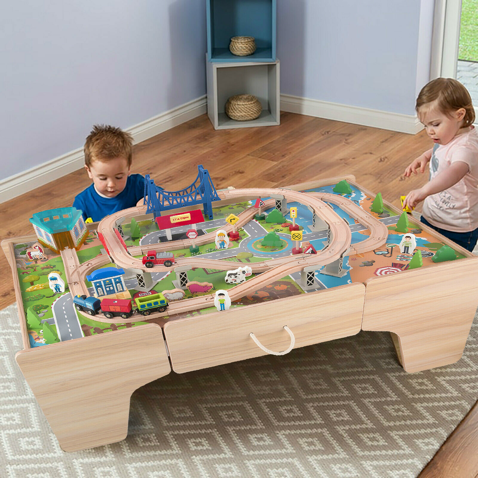 train table with storage