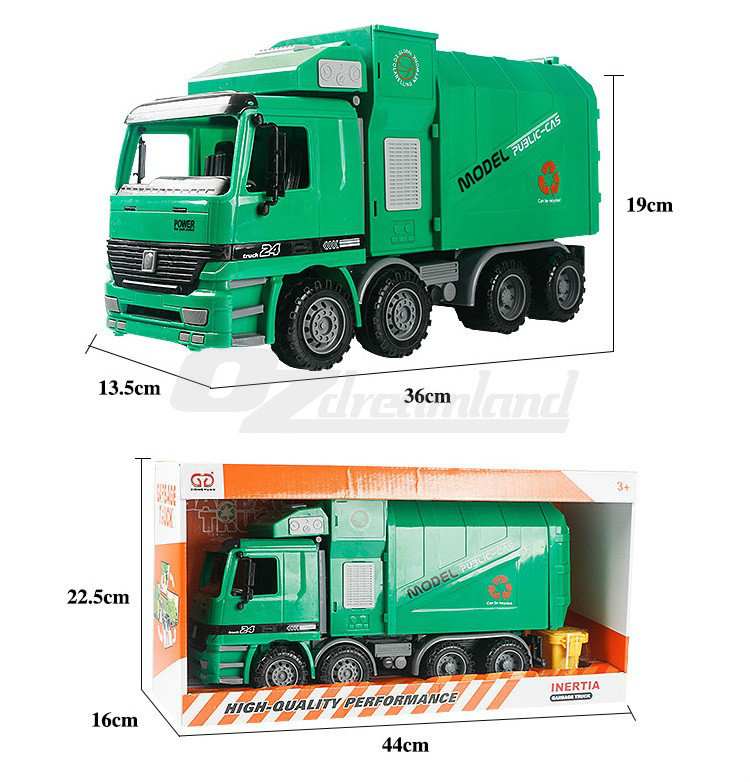 side loading garbage truck toy