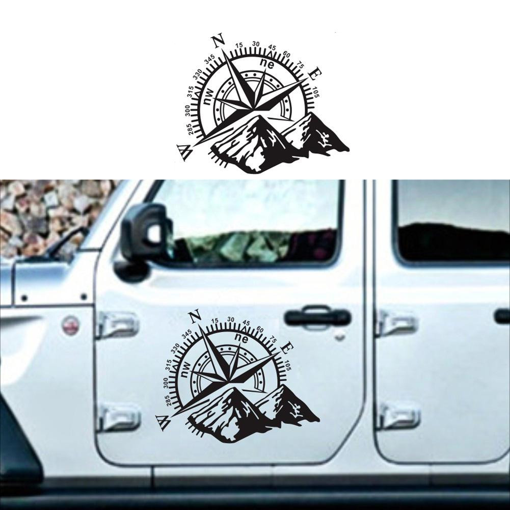 Car Hood Body Side Decal Mountain Compass Graphics Vinyl Sticker for 4x4  Offroad