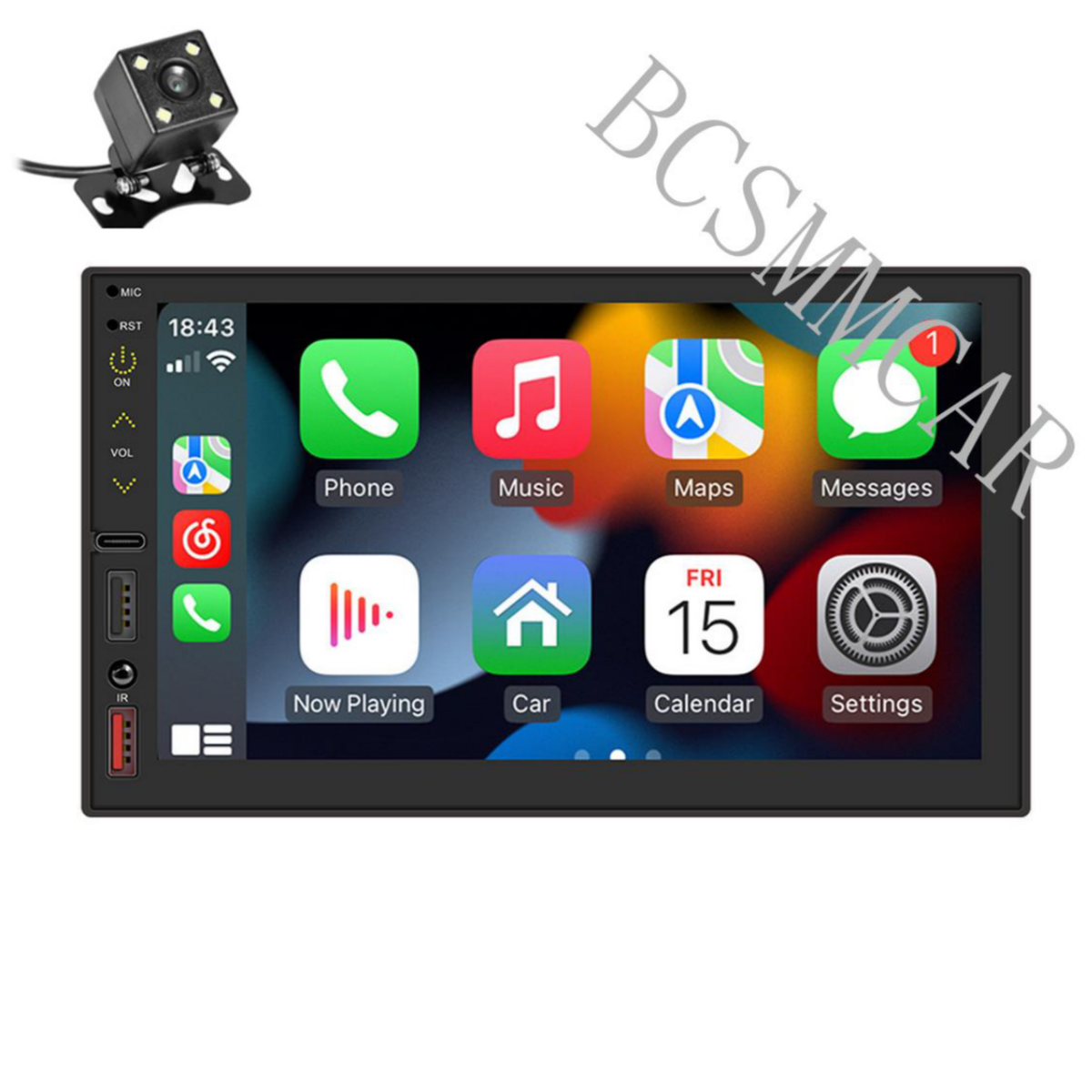 Radio Double Din For CarPlay Android Auto 7in Car MP5 Player